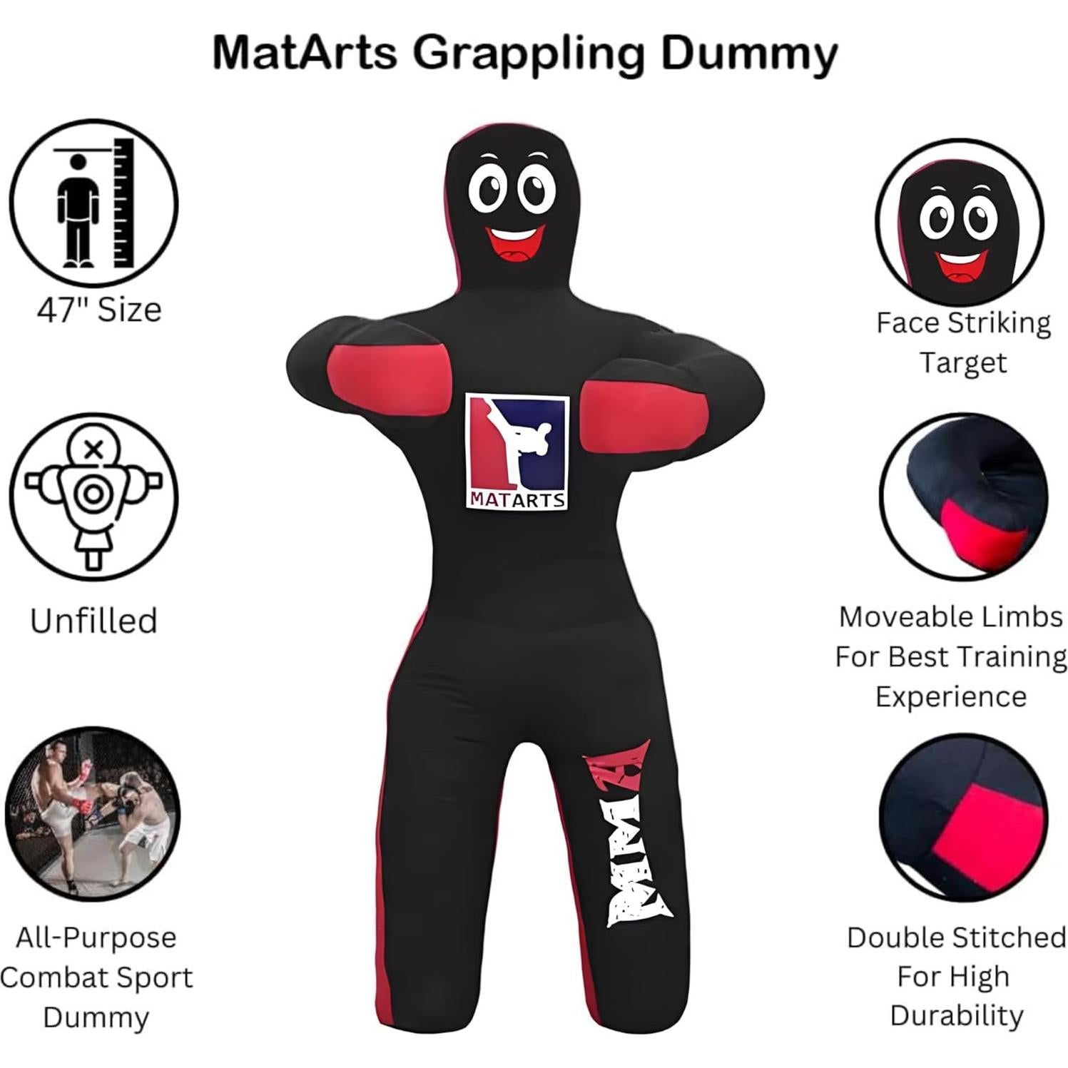 Muñeco de Grappling para Niños MATARTS 120 cm Sin Relleno
