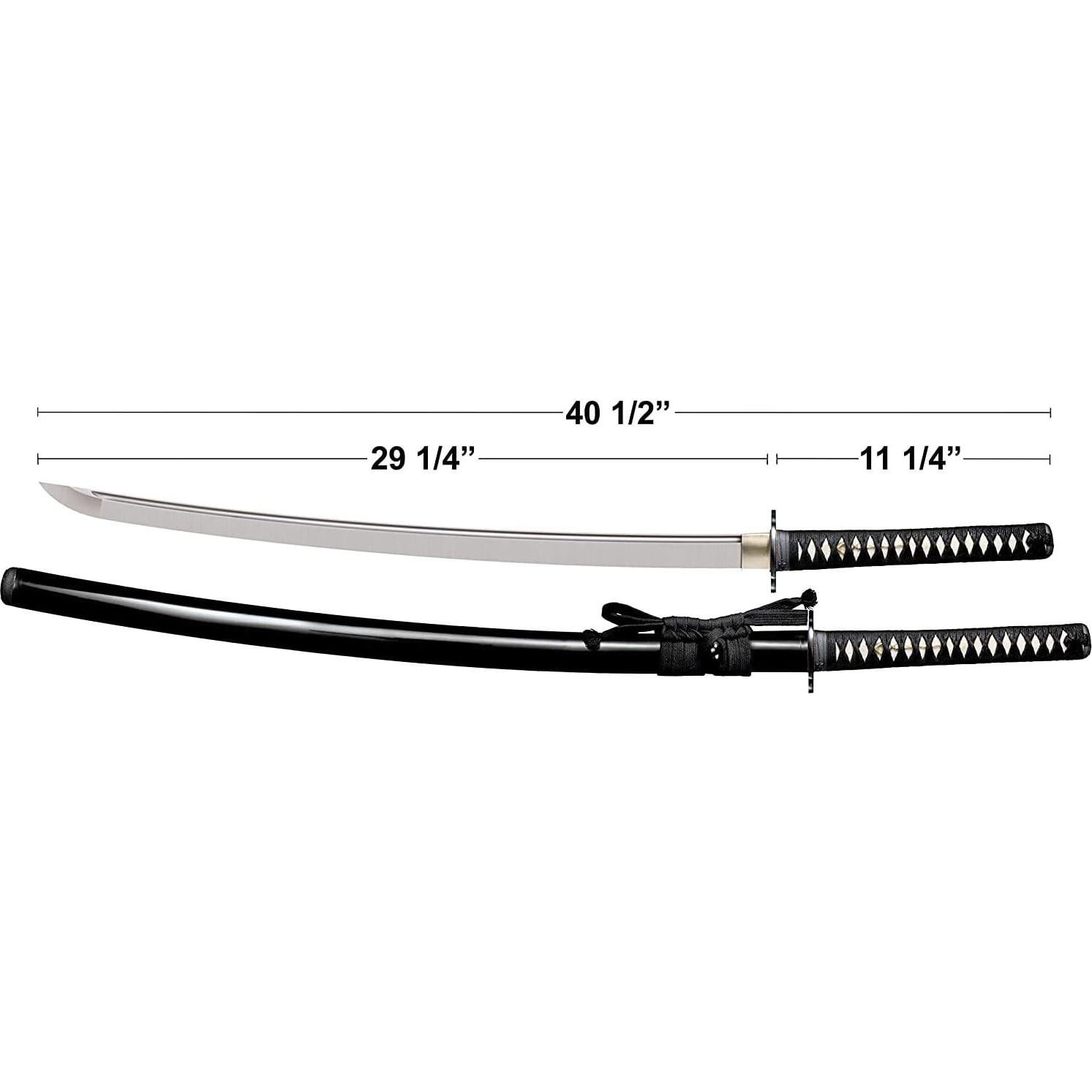 Katana Cold Steel Guerrero 88BKW, Hoja 74.3 cm, Mango Piel Raya