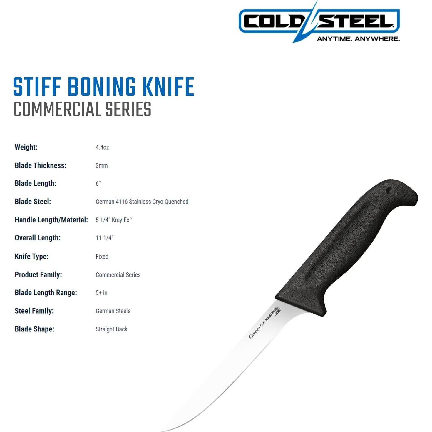 Cuchillo de Deshuesar Cold Steel 15.24 cm Acero Inoxidable