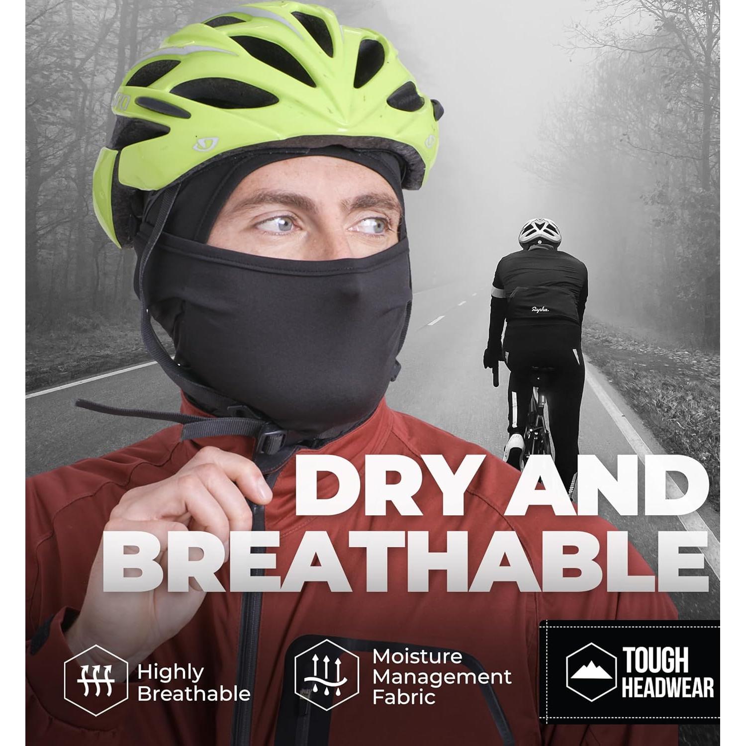 Pasamontañas Balaclava Tough Negro Unisex - Máscara Facial Invierno