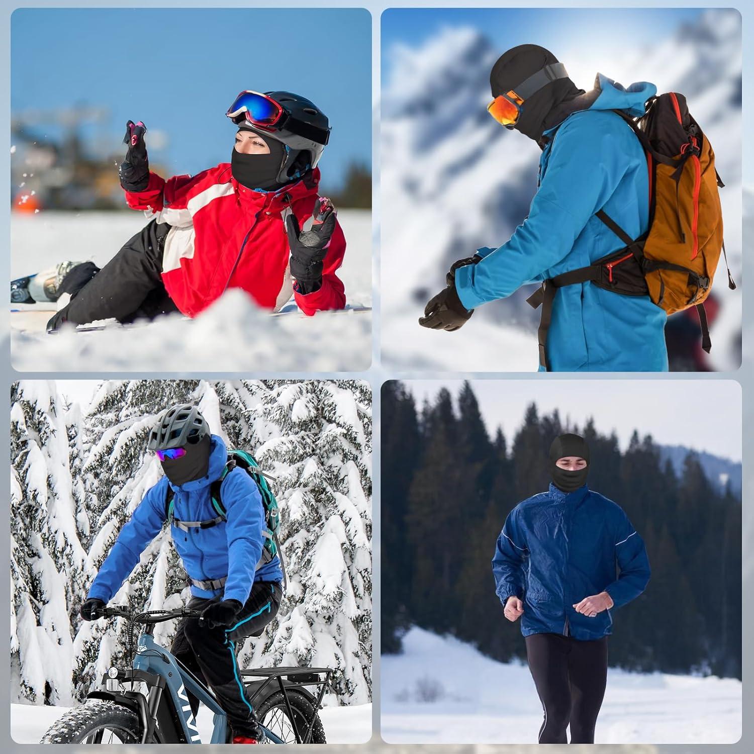 Máscara de Esquí Balaclava YAYOUREL Térmica Unisex Negra