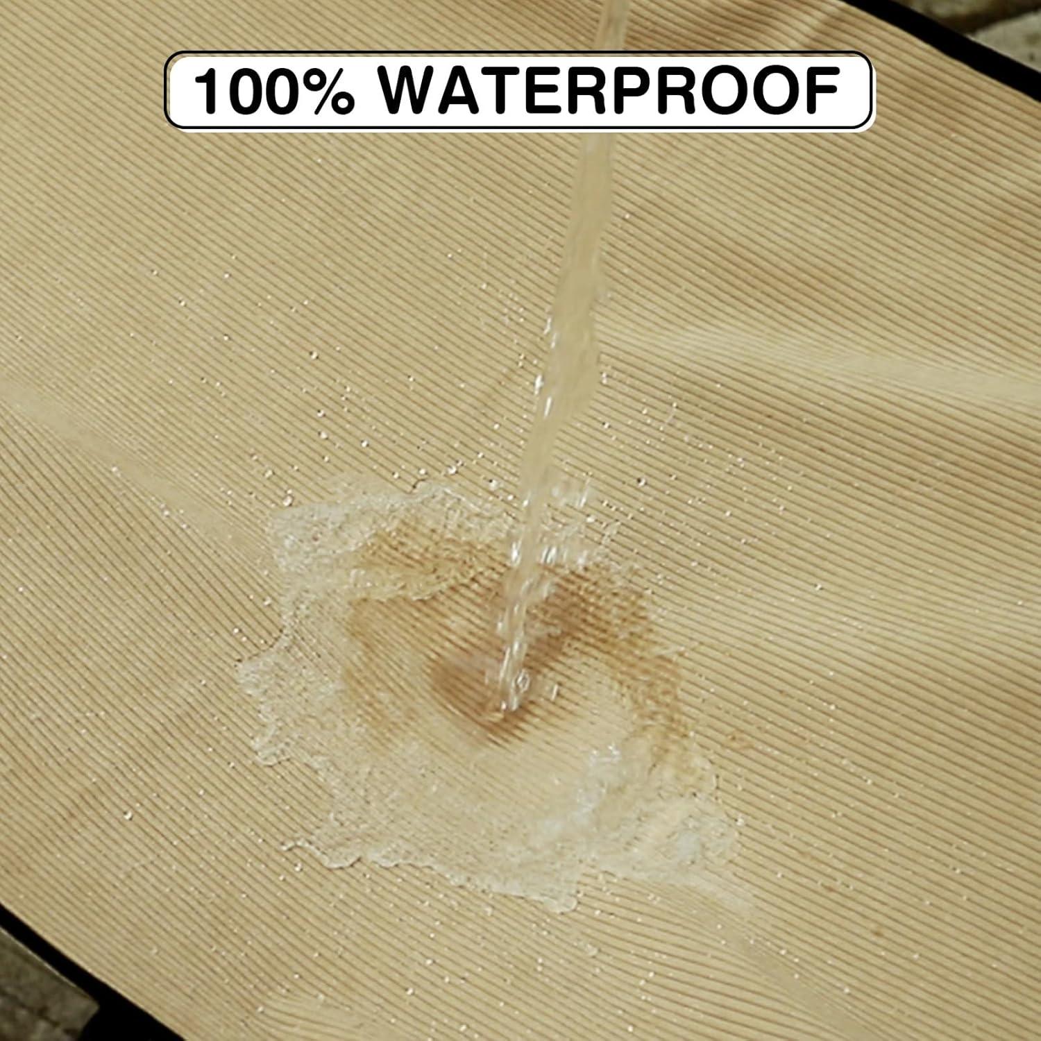 Almohadilla de Asiento de Coche Impermeable Leader Beige