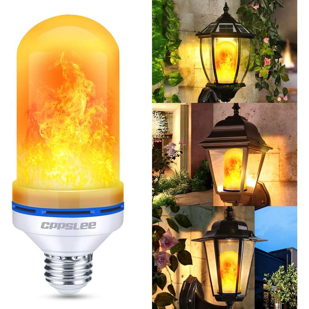 Bombillas LED de Llama CPPSLEE E26 3W Amarillo 4 Modos