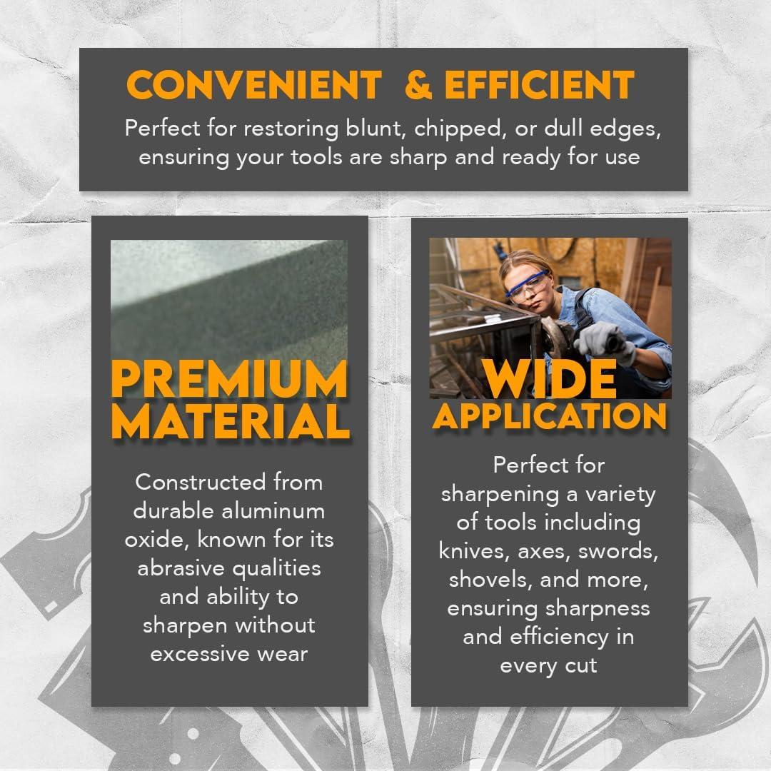 Piedra de Afilar Doble Grano SE 15.24 cm Grano 120 y 240