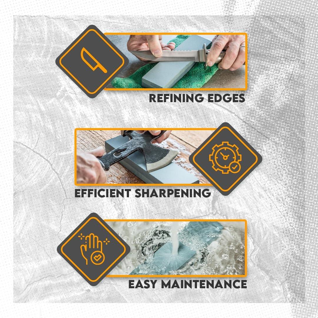 Piedra de Afilar Doble Grano SE 15.24 cm Grano 120 y 240