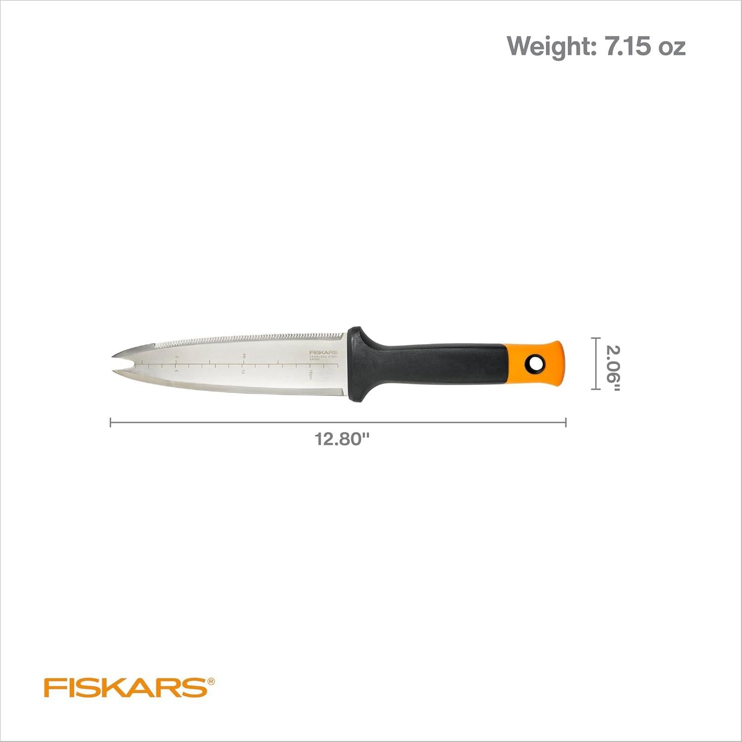 Cuchillo de Jardín Fiskars Hori Hori 40.4 cm con Funda