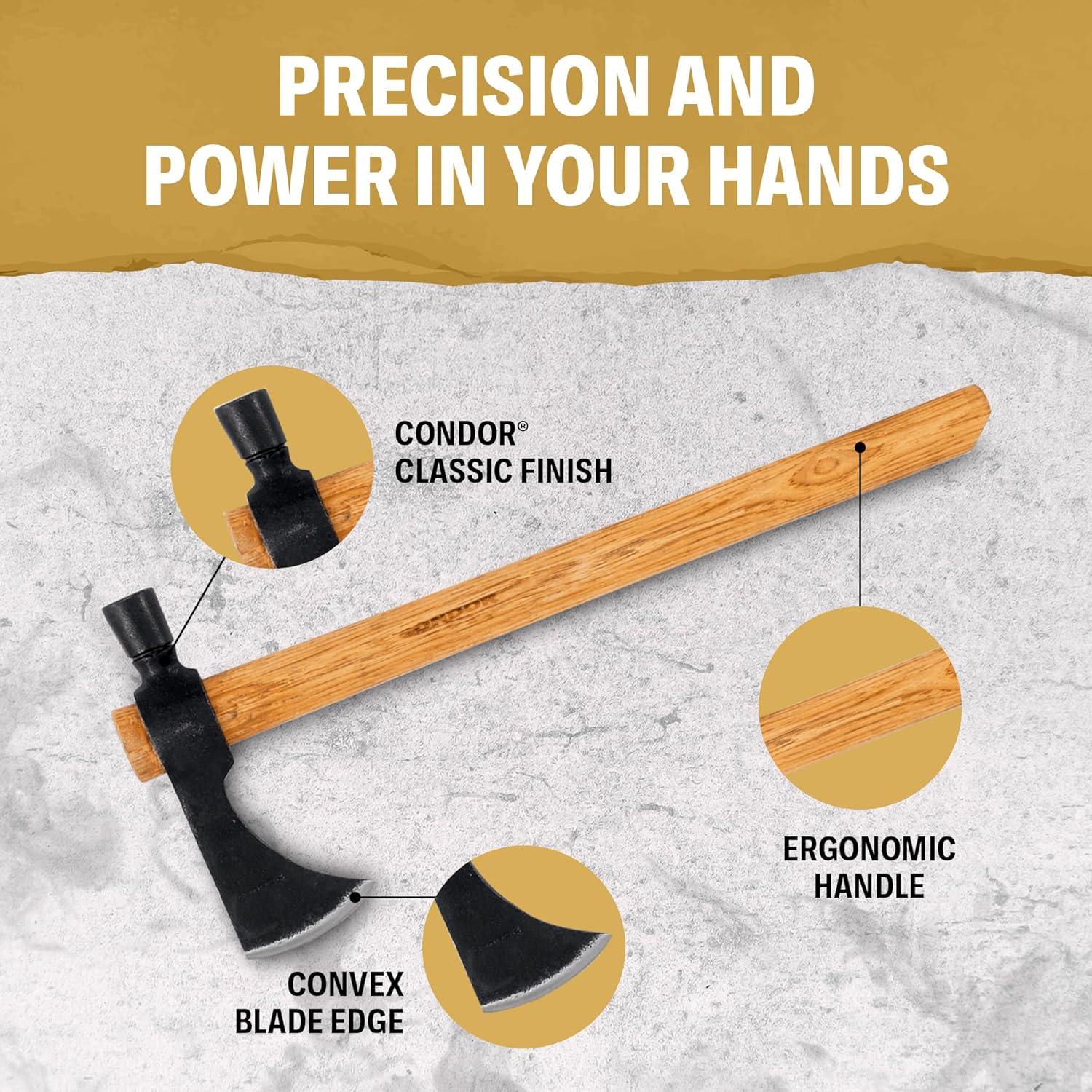 Hacha Tomahawk Condor 19" de Acero Alto Carbono 1060