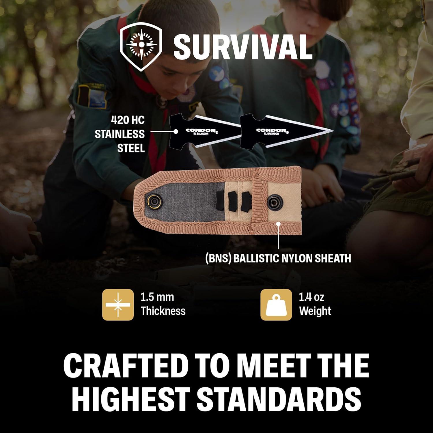 Puntas de flecha Saighead Condor | Acero inoxidable 420 HC | Juego de 3