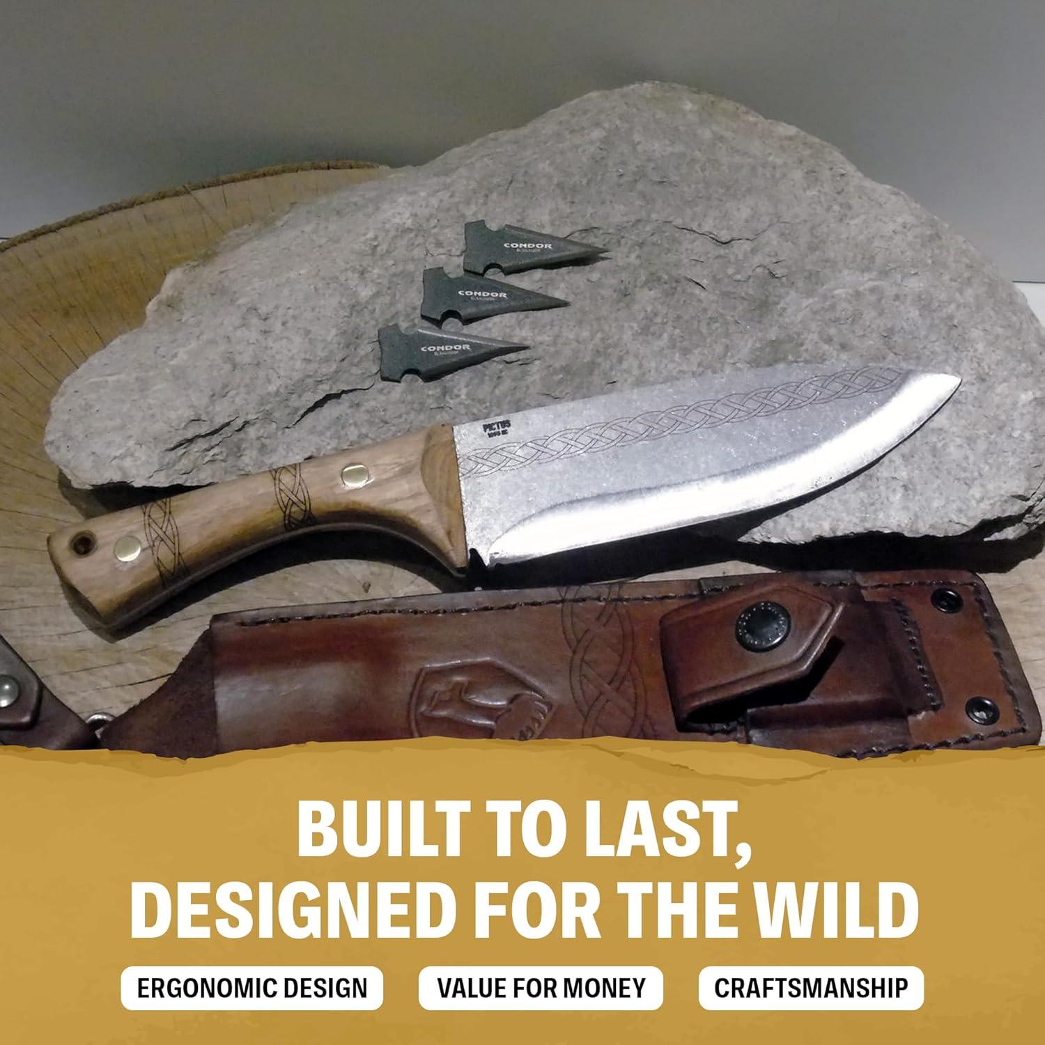 Puntas de flecha Saighead Condor | Acero inoxidable 420 HC | Juego de 3