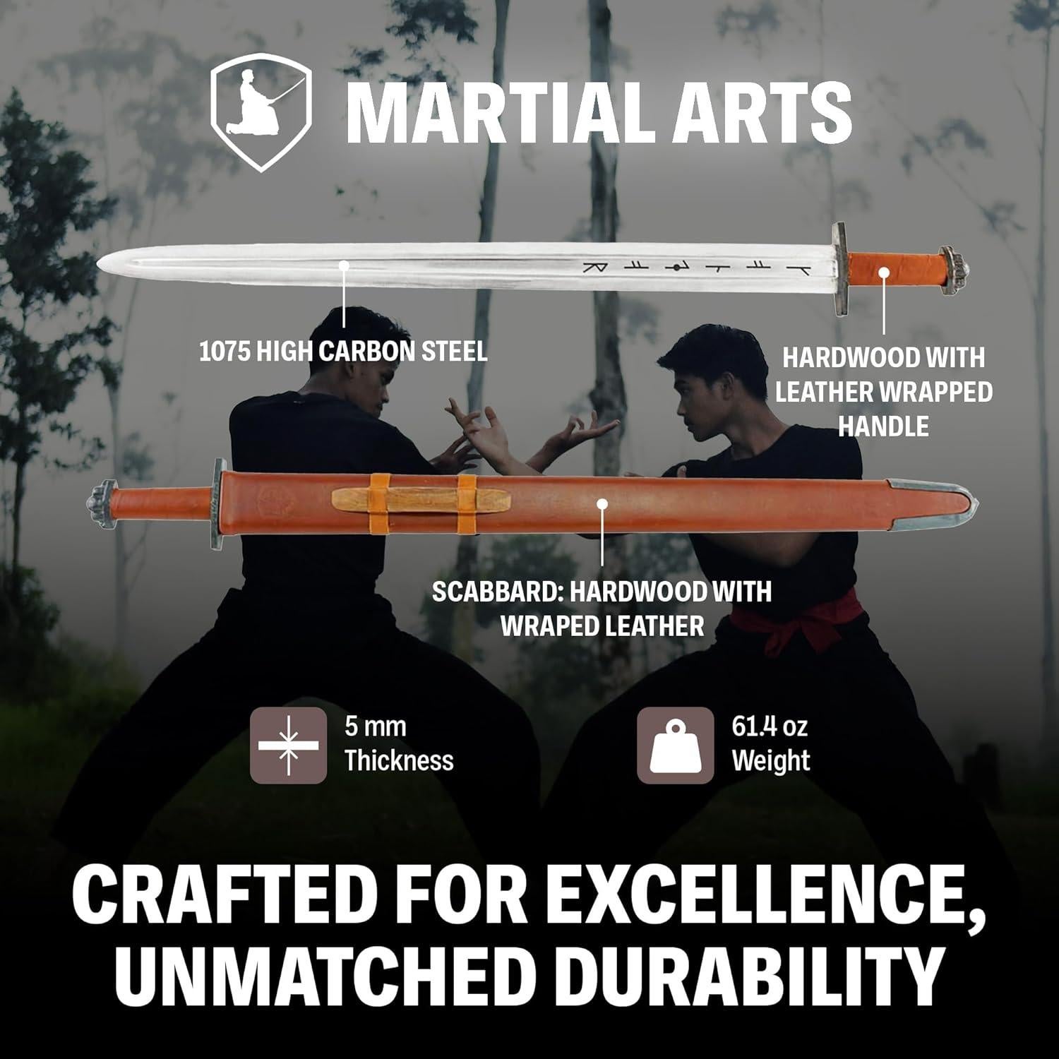 Espada Vikinga Condor CTK1014-4 - Acero Carbono 1075 - 76.8cm