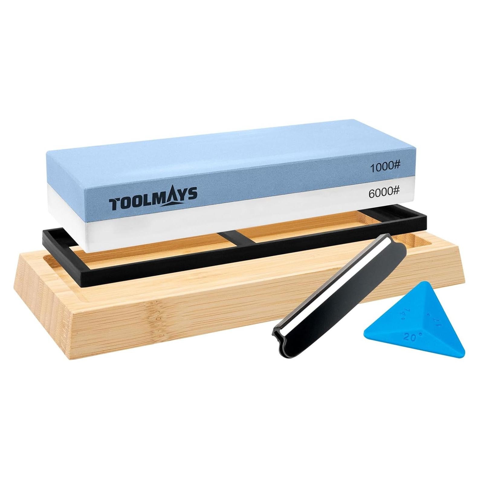 Kit de Afilado TOOLMAYS con Piedras Doble Grano 1000/6000