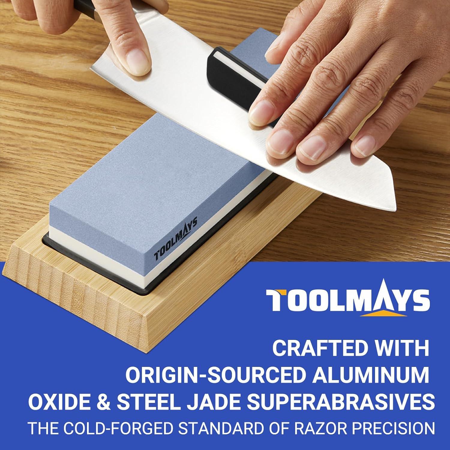 Kit de Afilado TOOLMAYS con Piedras Doble Grano 1000/6000