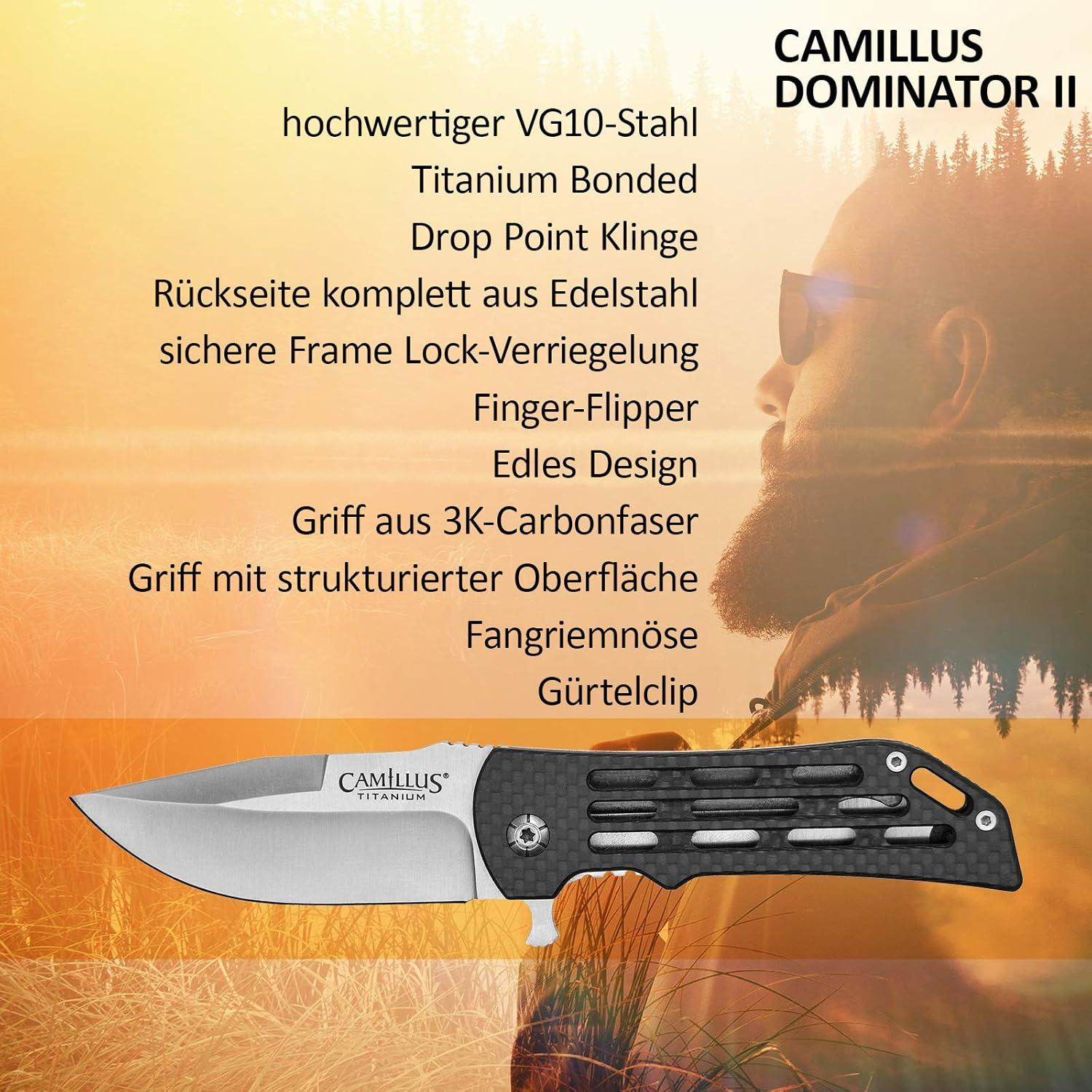 Cuchillo Plegable Camillus Dominator II 17.78 cm Acero VG10