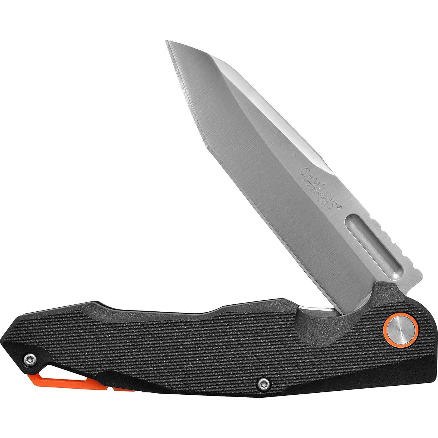Cuchillo Plegable Camillus Regent 21 cm Acero Inoxidable Negro