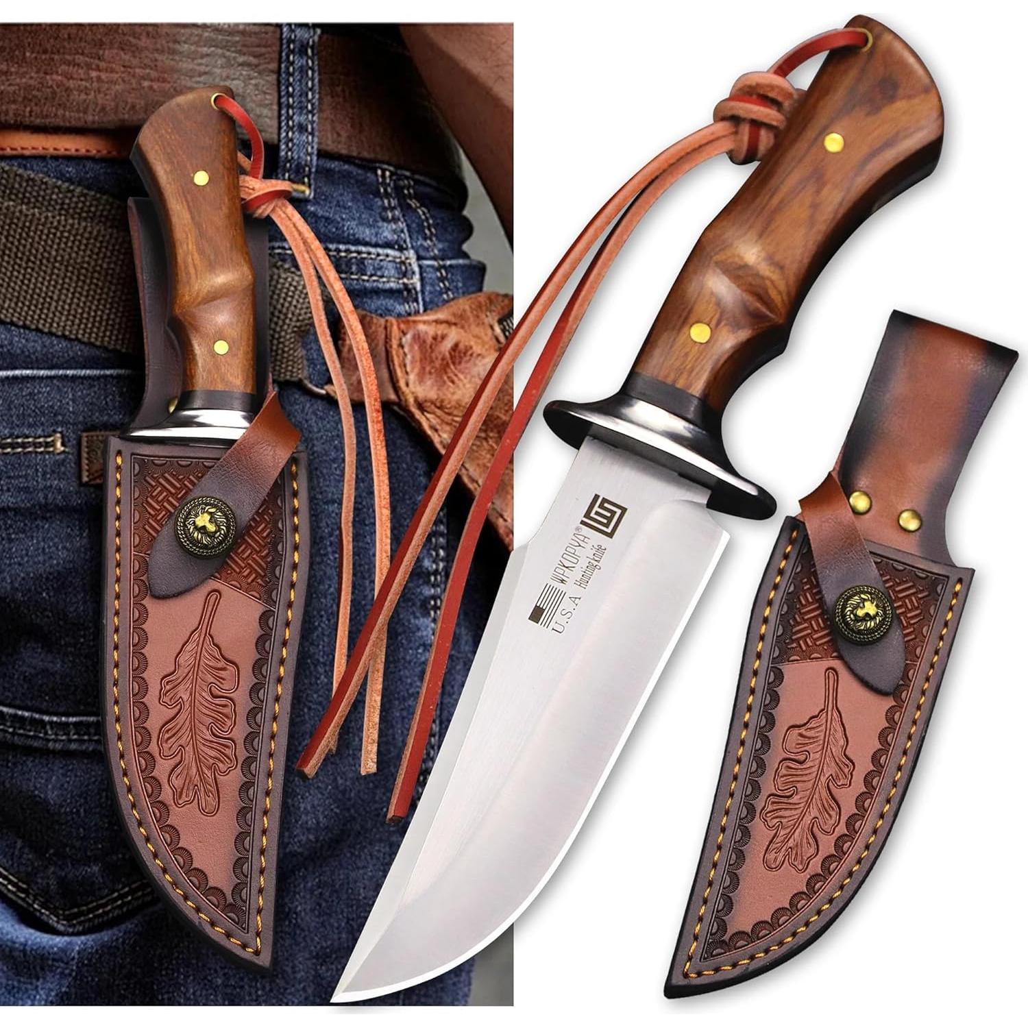 Cuchillo de Caza WPKOPYA WK01A Acero 440C 26.5 cm + Funda