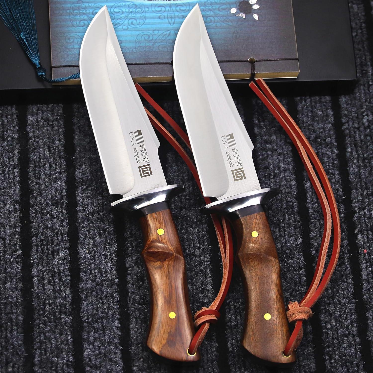 Cuchillo de Caza WPKOPYA WK01A Acero 440C 26.5 cm + Funda