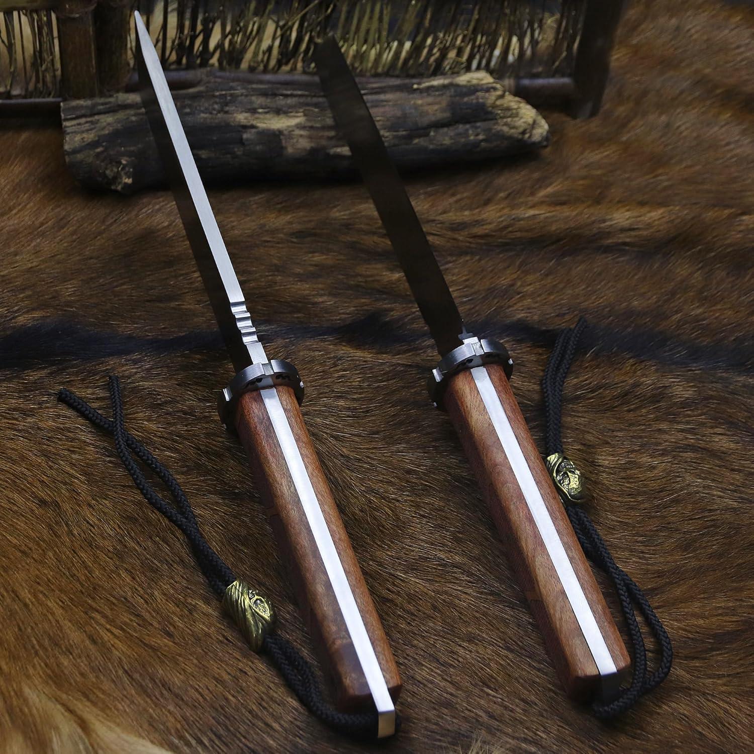 Cuchillo Fijo BA-KOR 39.6cm Acero 9Cr18MoV Mango Madera