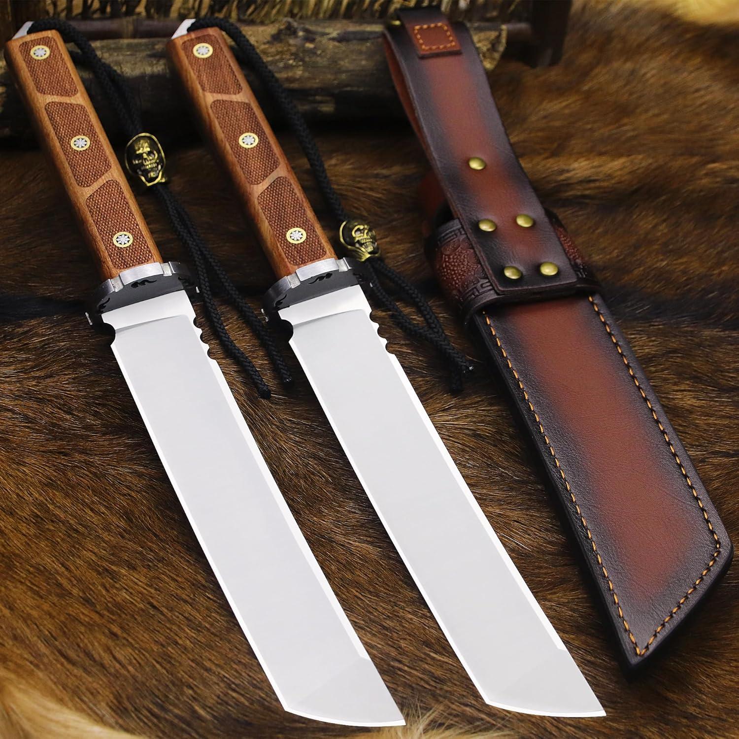 Cuchillo Fijo BA-KOR 39.6cm Acero 9Cr18MoV Mango Madera