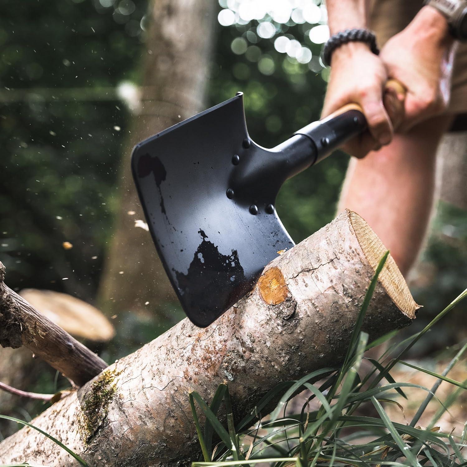 Pala de Campo Boker Plus M1874 - Mango de Madera, 53 cm