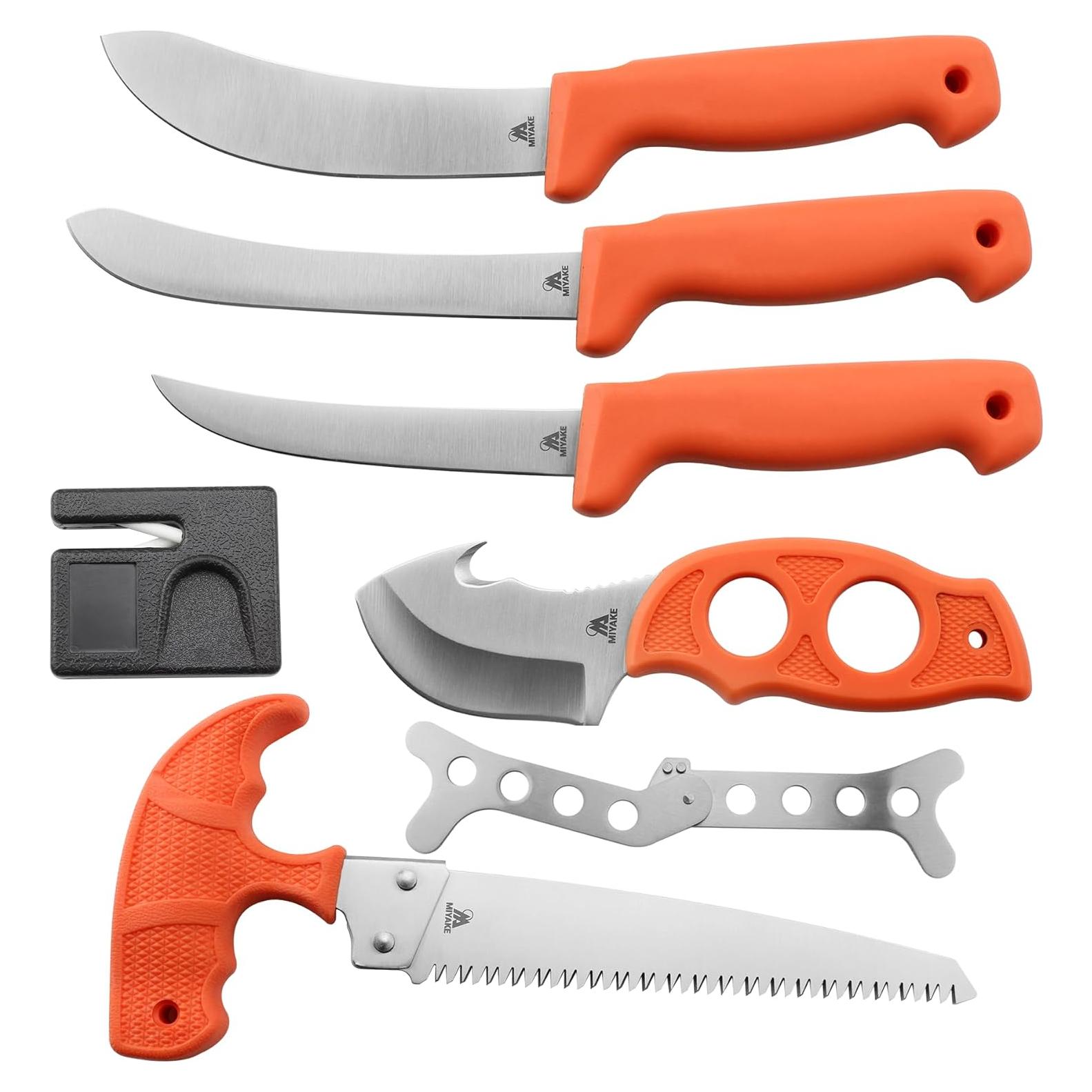 Set de Cuchillos de Caza Miyake 9PC - Procesamiento de Juego