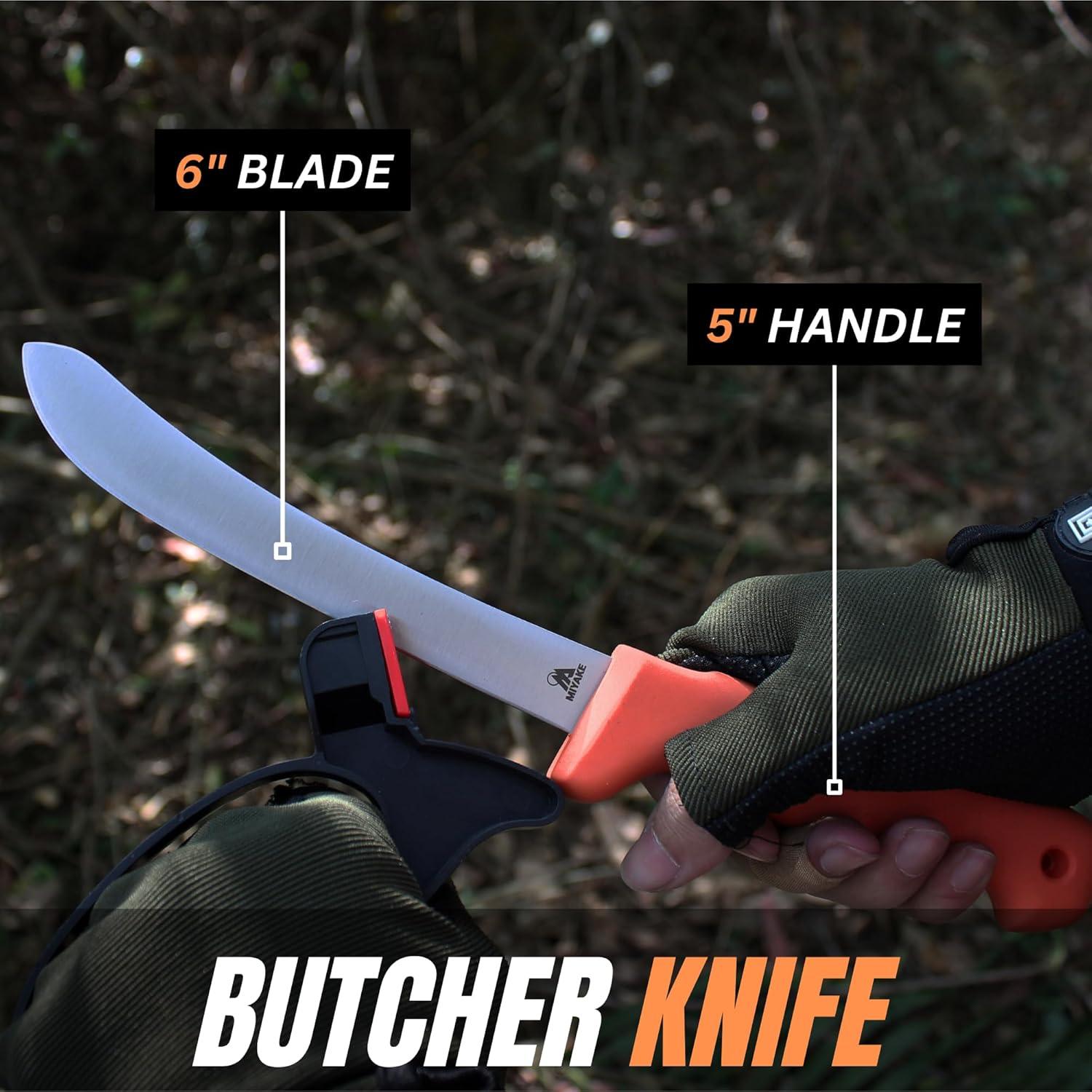 Set de Cuchillos de Caza Miyake 9PC - Procesamiento de Juego