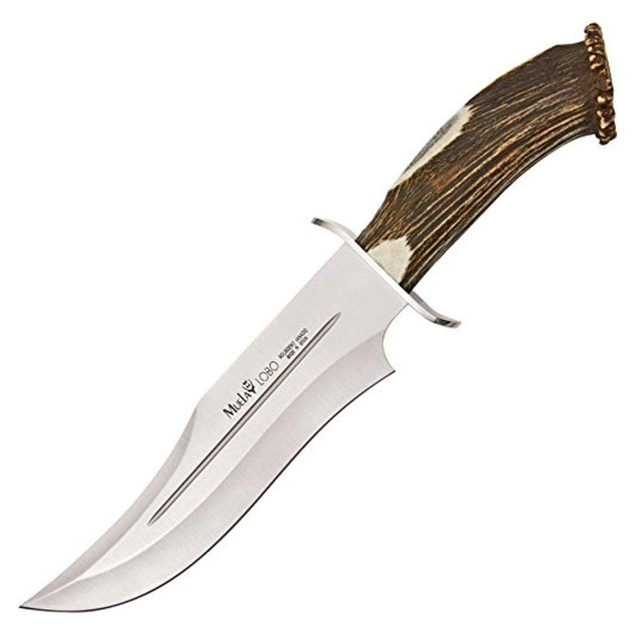 Cuchillo de Caza Muela LOBO-23S con Mango de Cuerno 23.5 cm