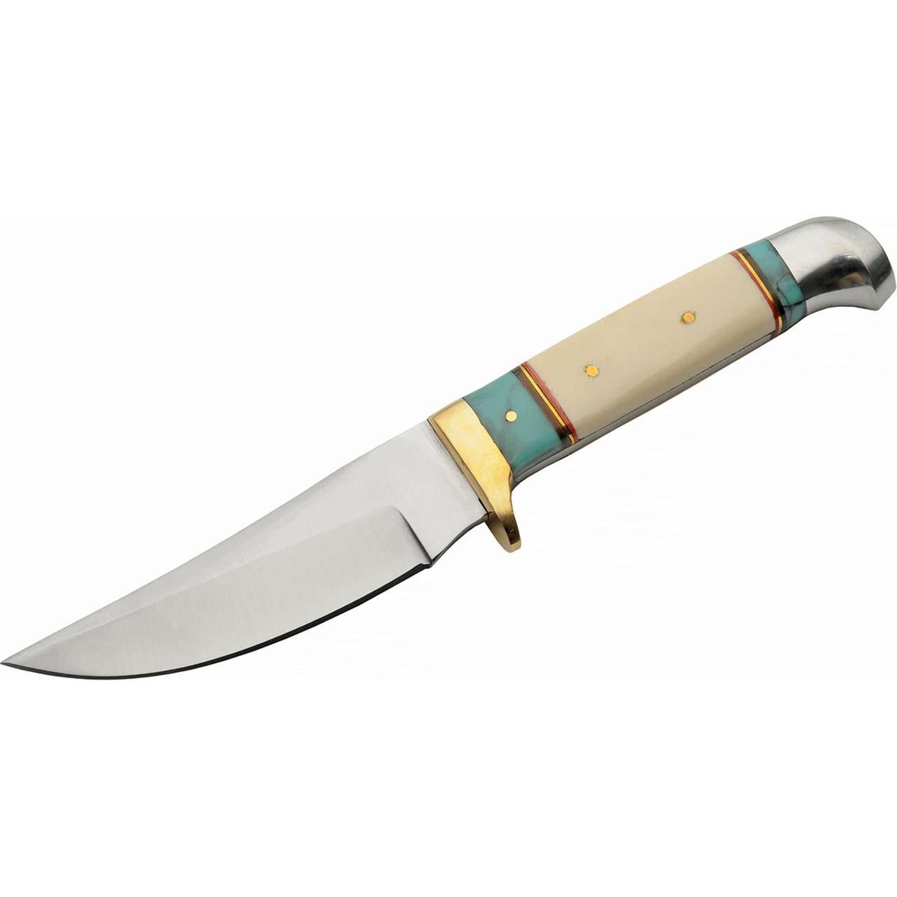 Cuchillo de Caza Szco Supplies 203454-BO con Funda de Cuero