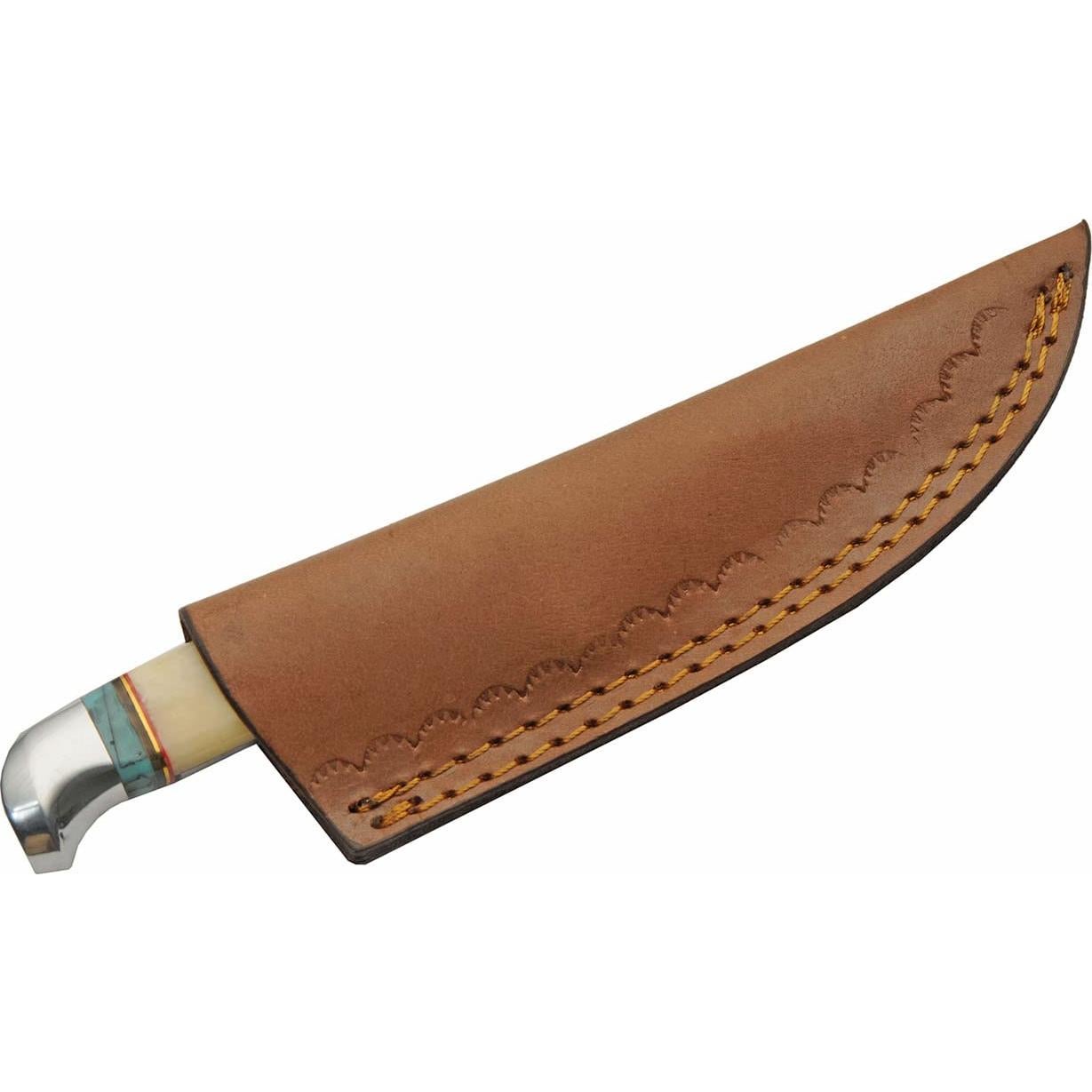 Cuchillo de Caza Szco Supplies 203454-BO con Funda de Cuero