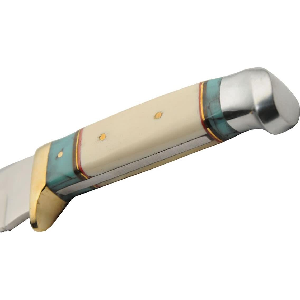 Cuchillo de Caza Szco Supplies 203454-BO con Funda de Cuero