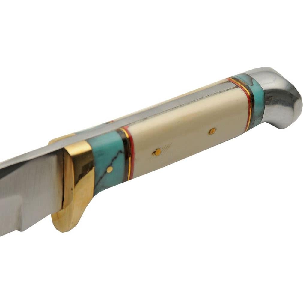 Cuchillo de Caza Szco Supplies 203454-BO con Funda de Cuero