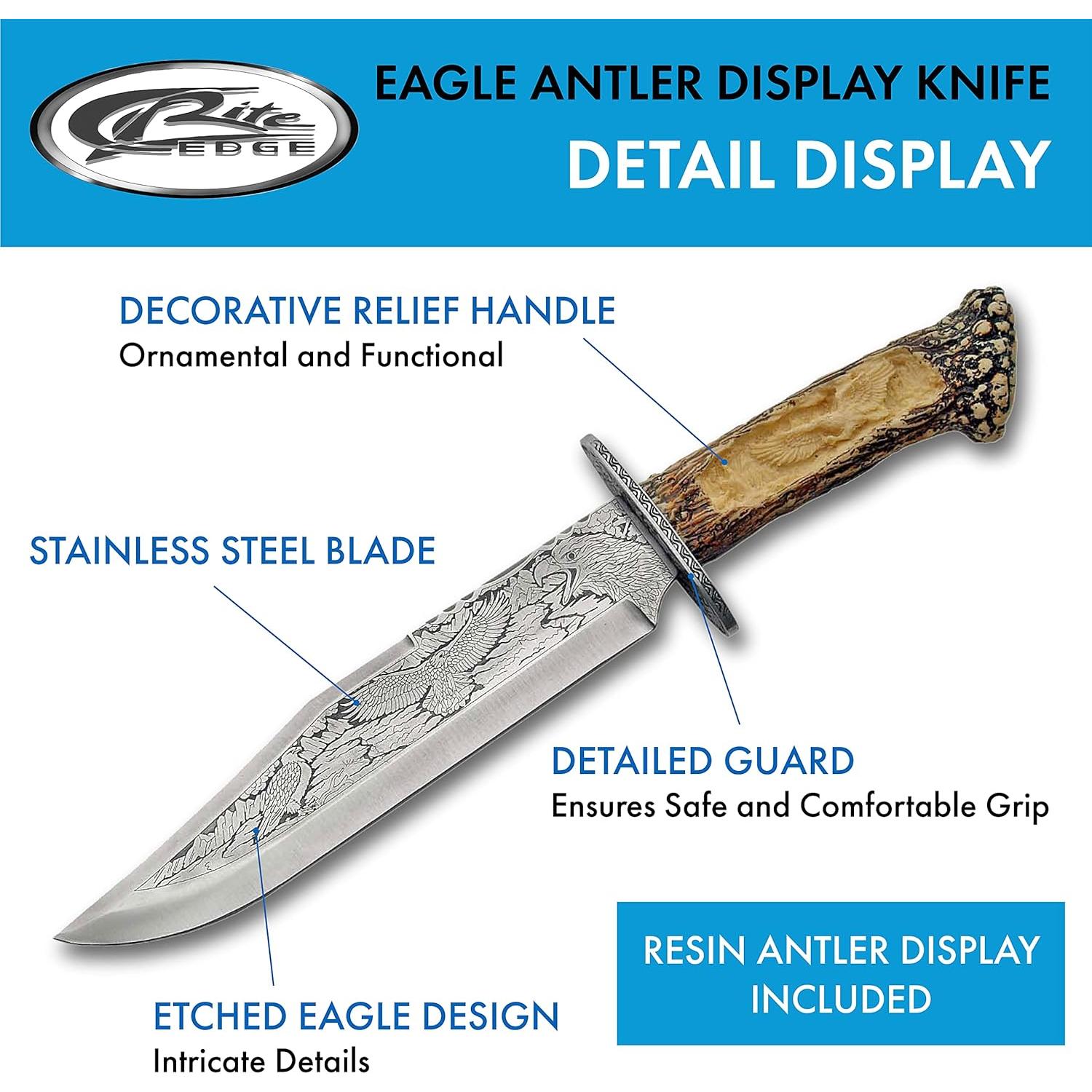 Cuchillo de Exhibición SZCO 211165-DE con Mango de Asta 38.1 cm