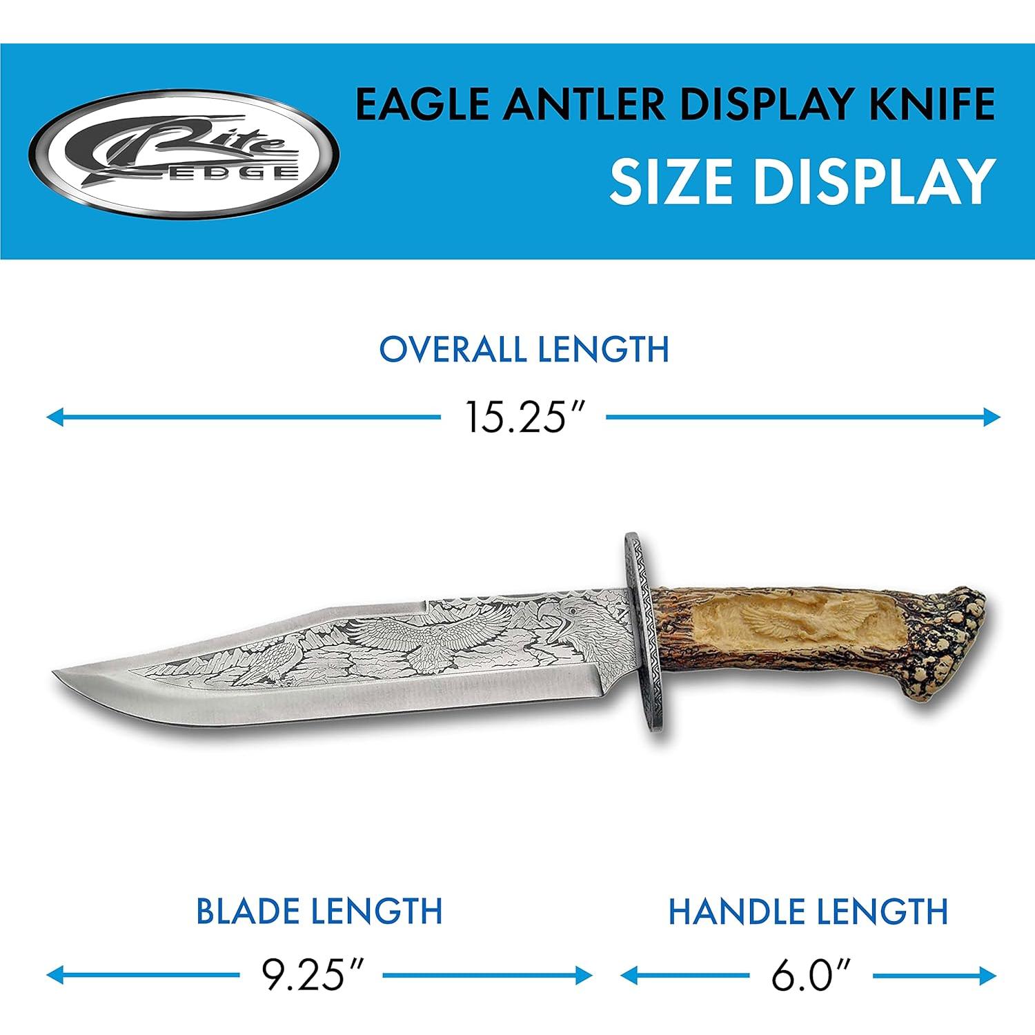 Cuchillo de Exhibición SZCO 211165-DE con Mango de Asta 38.1 cm