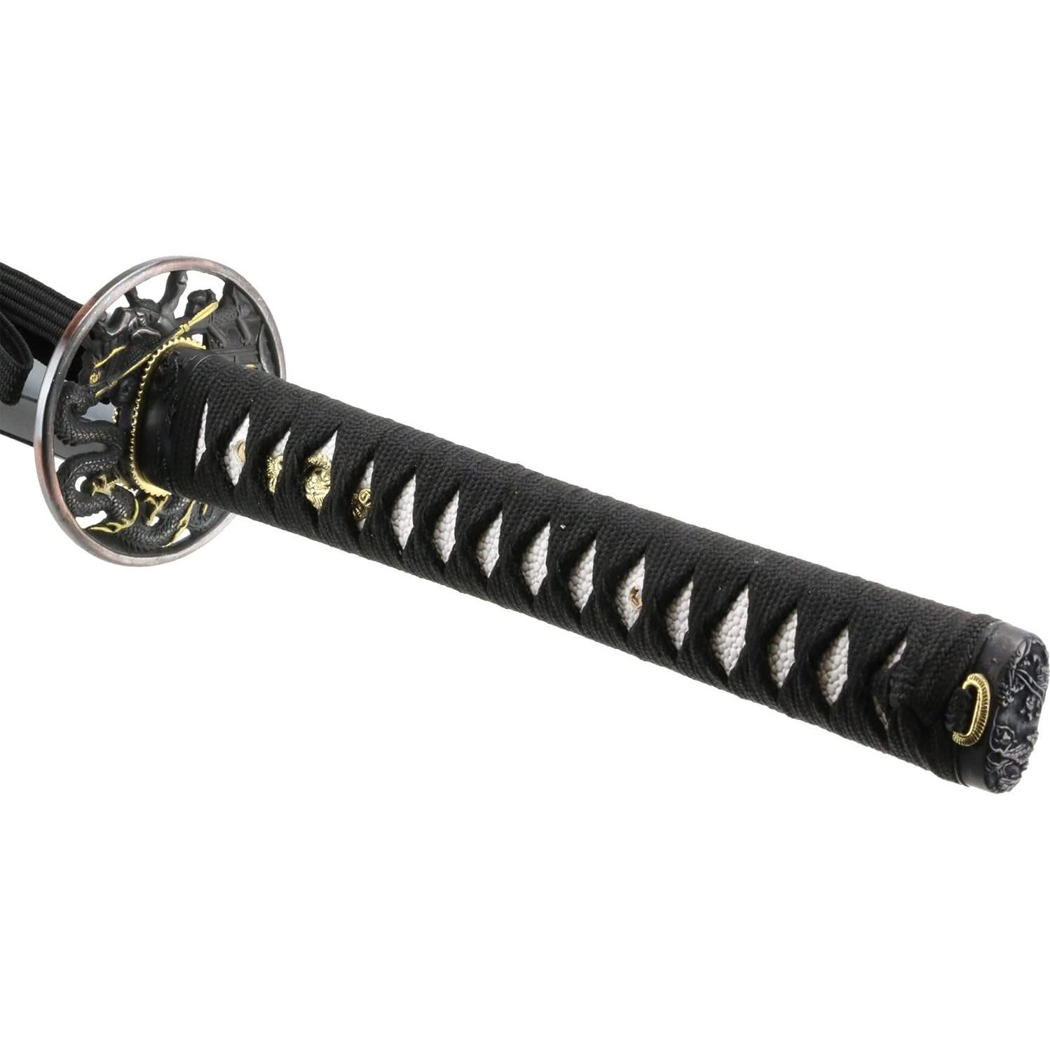 Katana Samurai Hecha a Mano Vulcan Gear 71.1 cm con Soporte