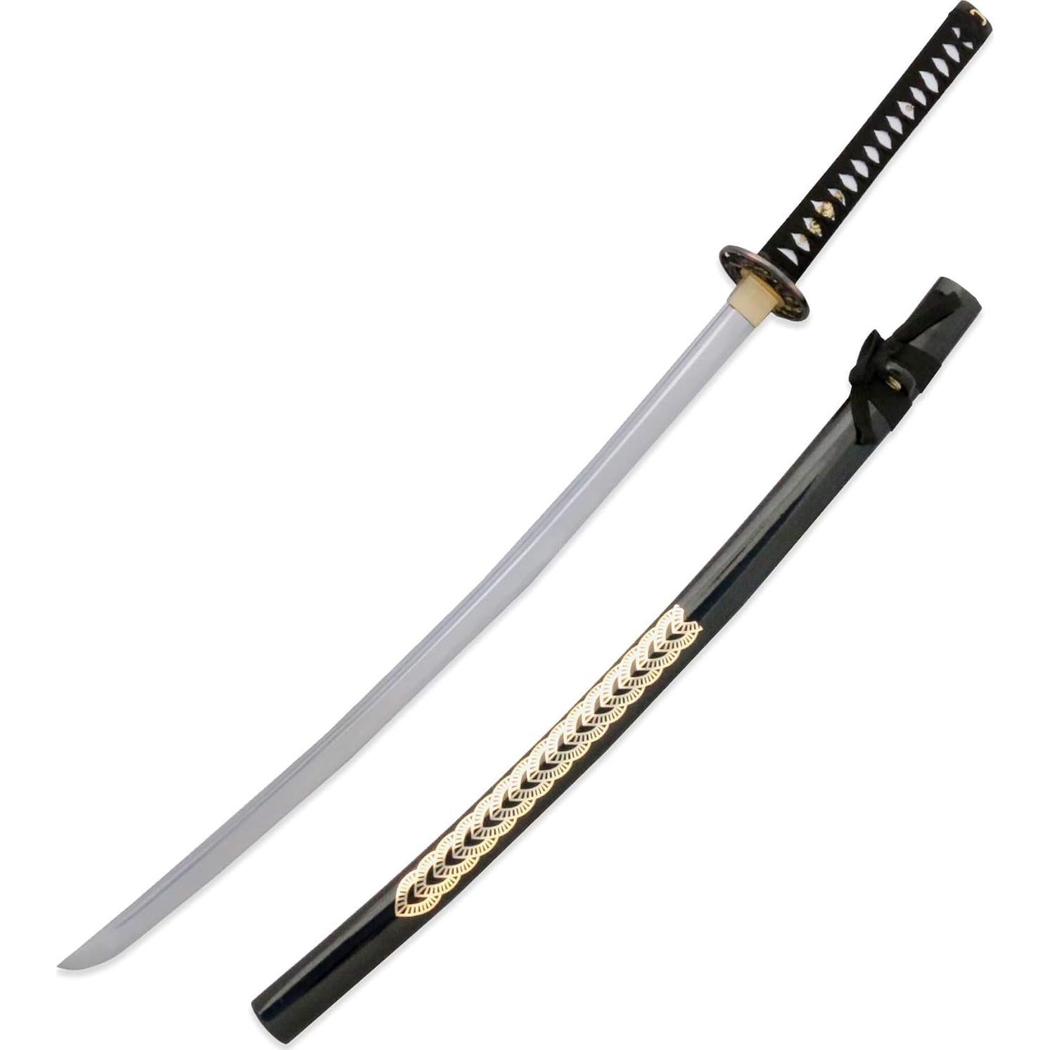 Katana Samurai Hecha a Mano Vulcan Gear 71.1 cm con Soporte