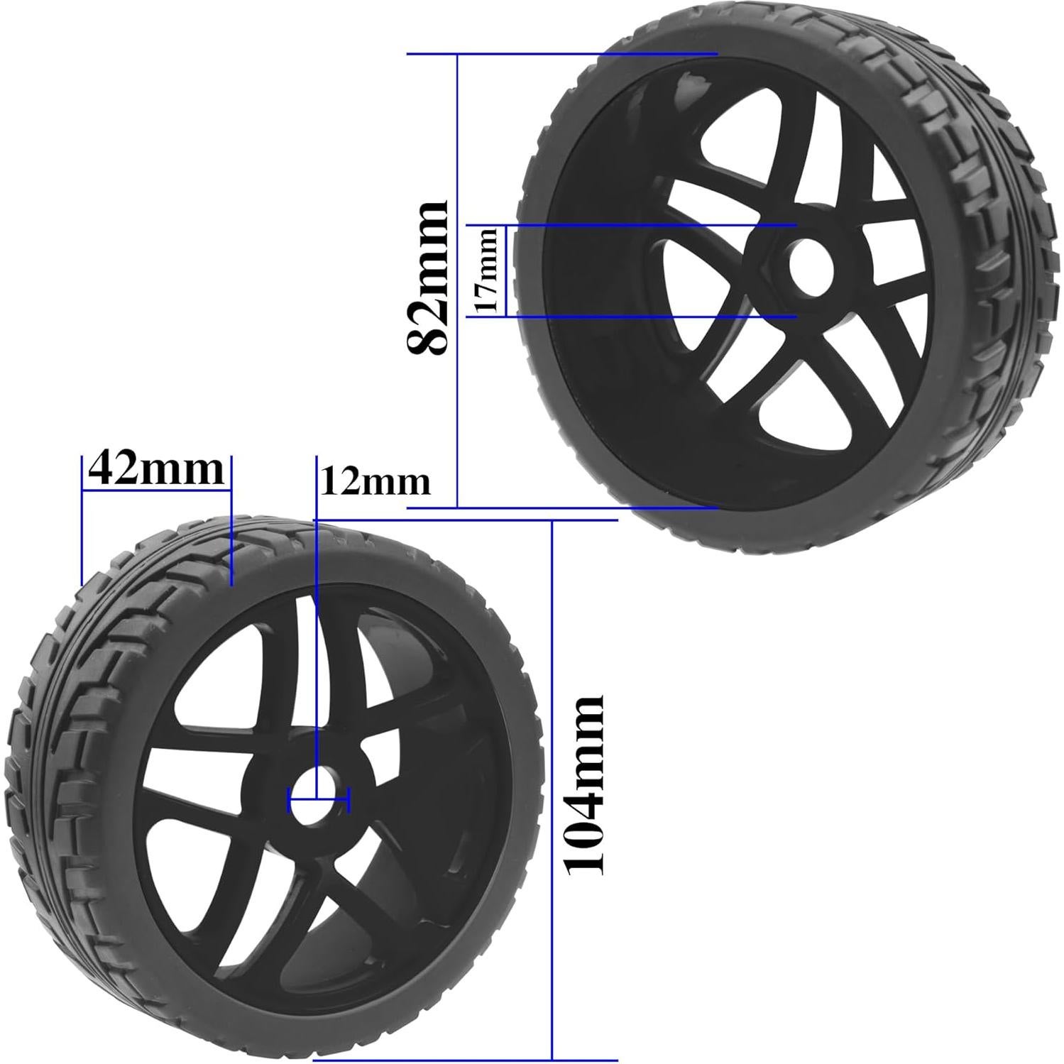 Neumáticos de Caucho 1/8 ShareGoo para Buggy RC 17mm Hex