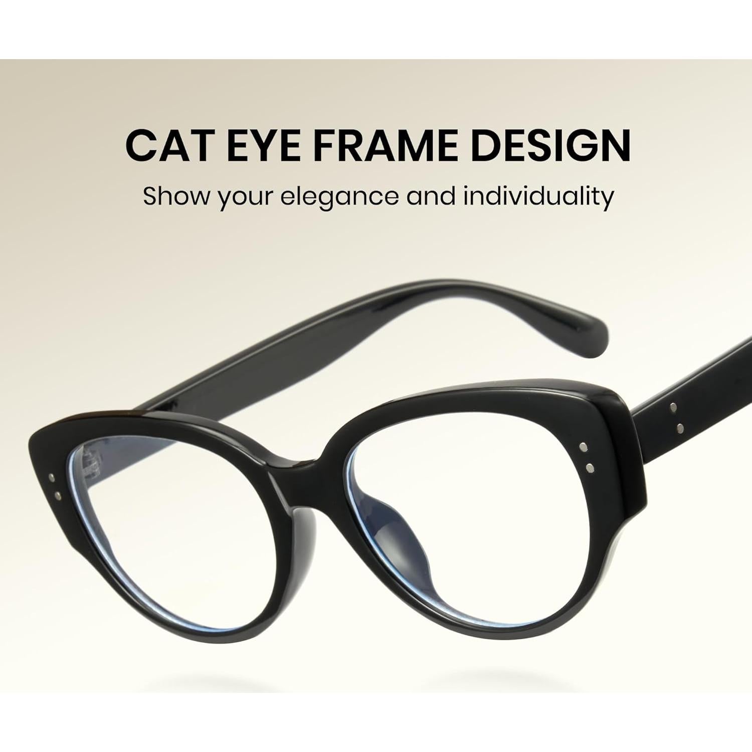 Gafas de luz azul Cat Eye Cyxus para mujeres - Protección UV