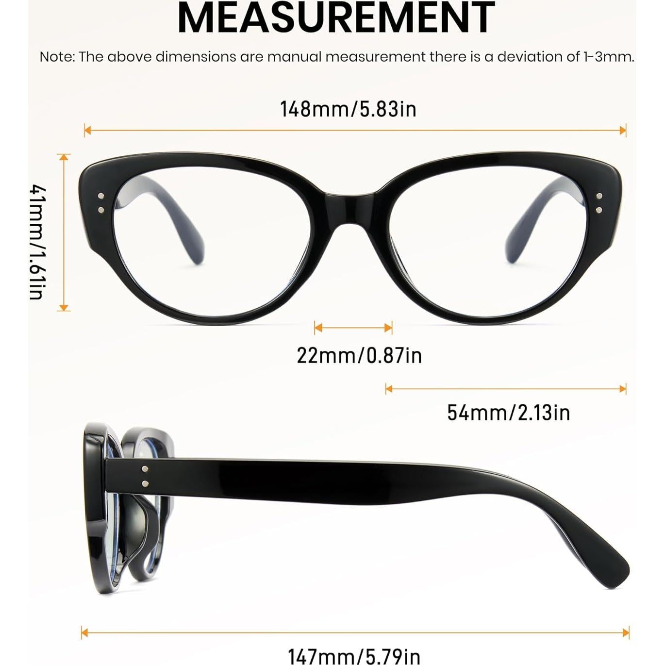 Gafas de luz azul Cat Eye Cyxus para mujeres - Protección UV