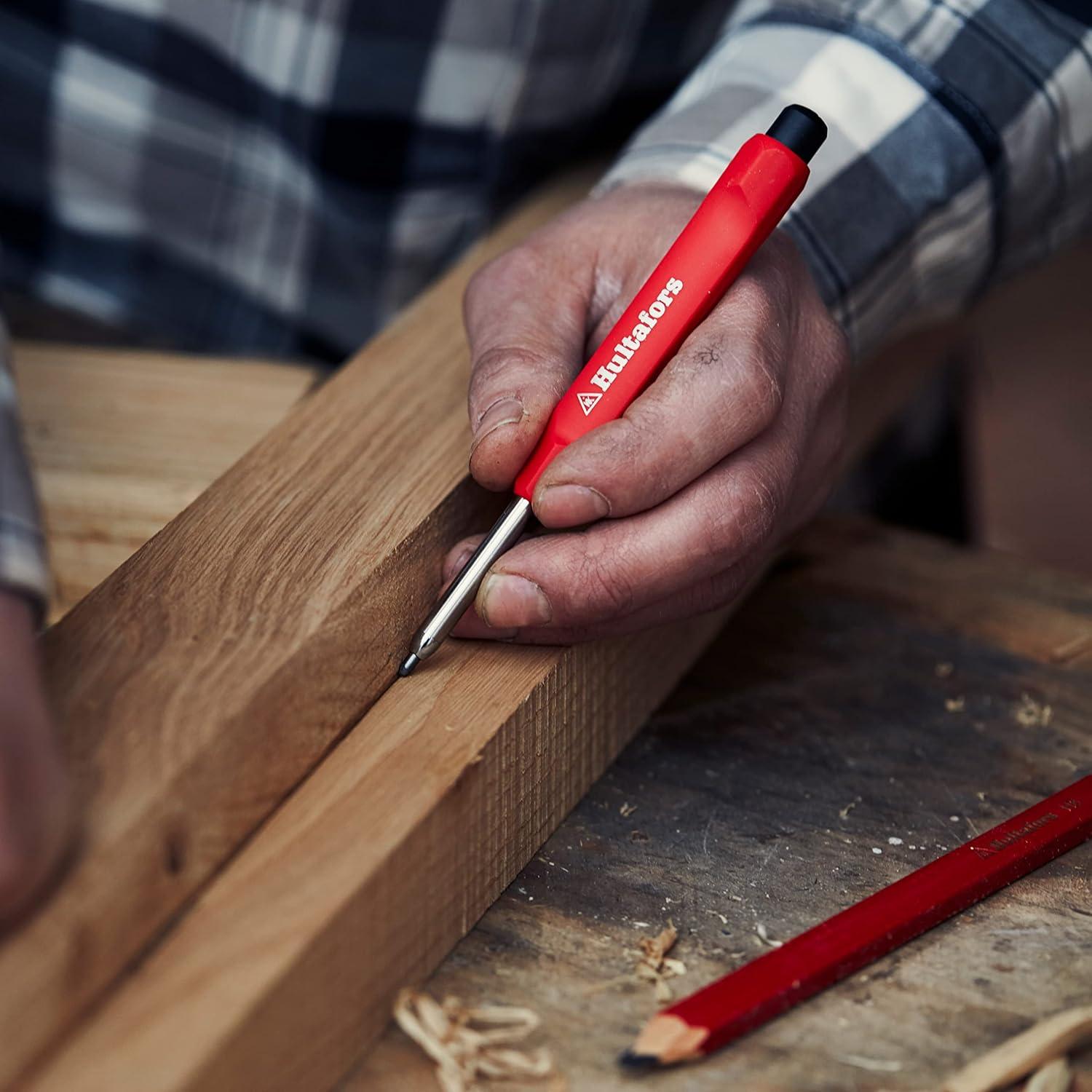 Marcador Seco Hultafors 650100 con Afilador Ergonómico