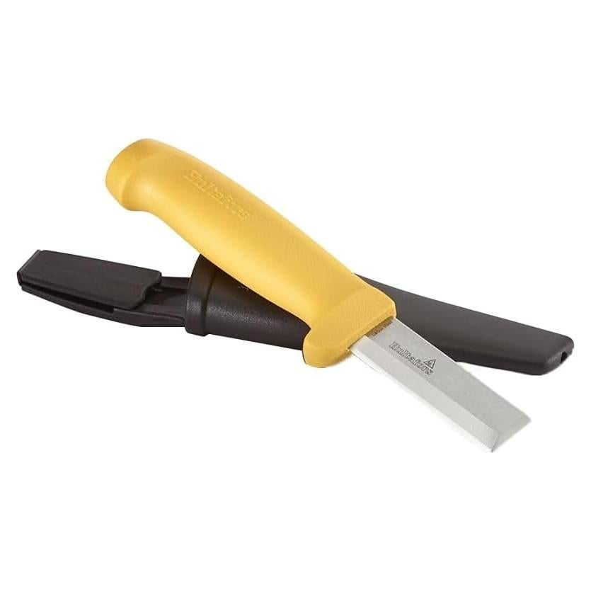Cuchillo de Cincel Hultafors STK 201mm Amarillo