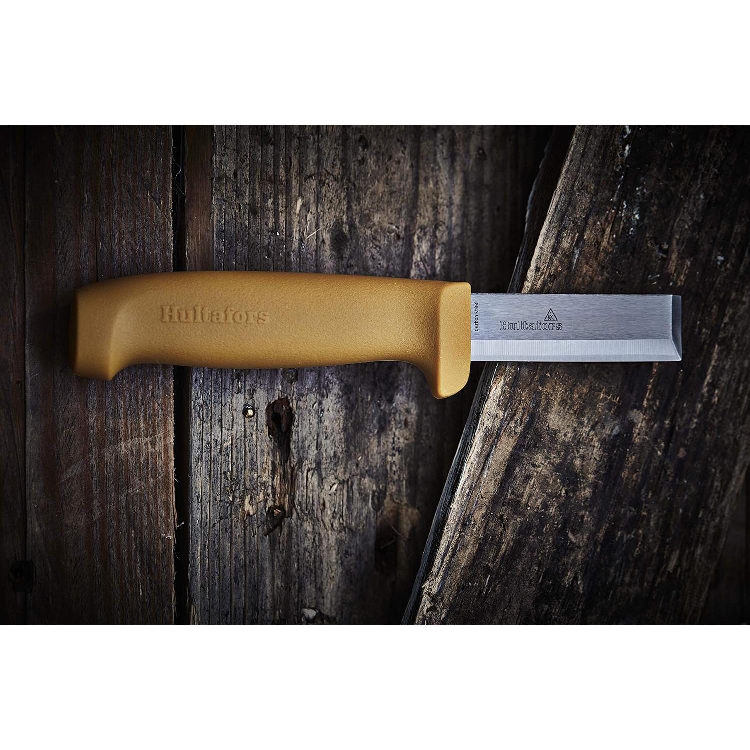Cuchillo de Cincel Hultafors STK 201mm Amarillo