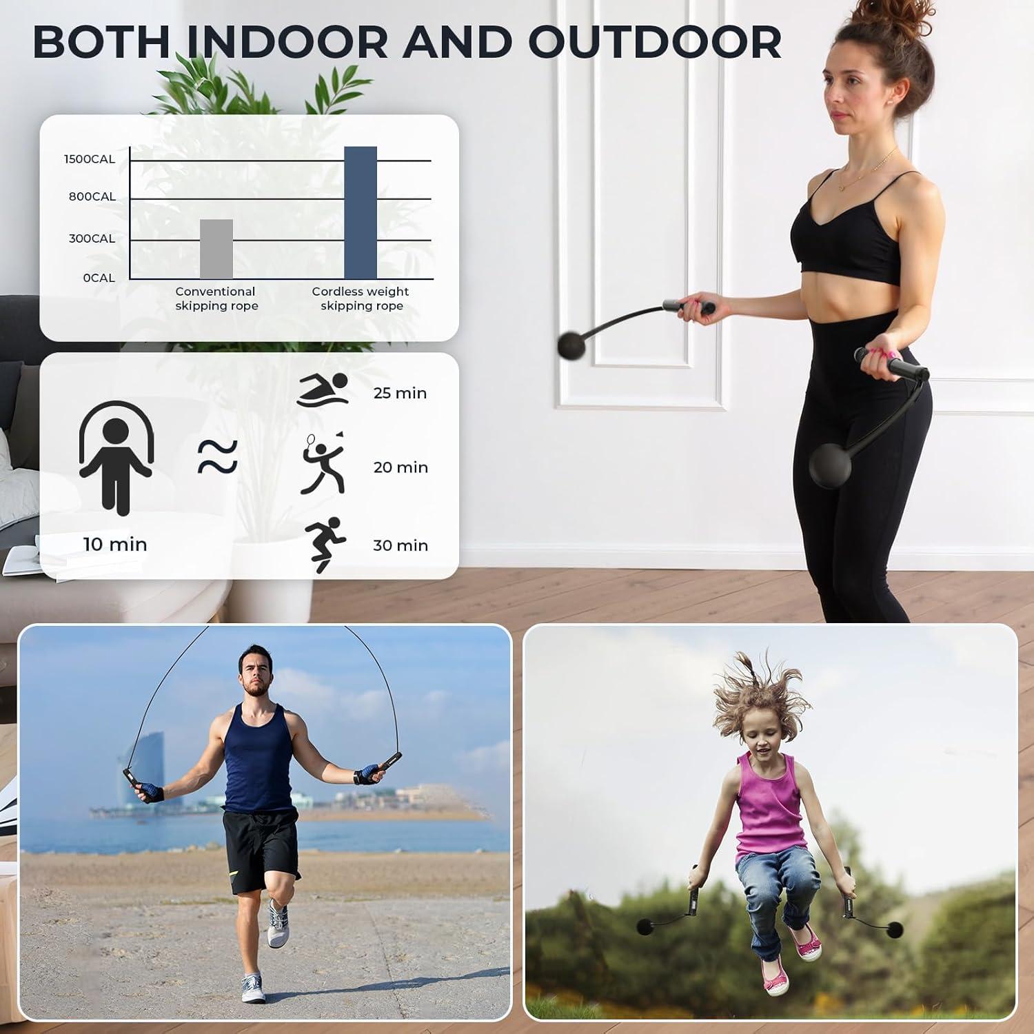 Cuerda de Salto Inteligente Zeceliko con Pantalla LED y Contador