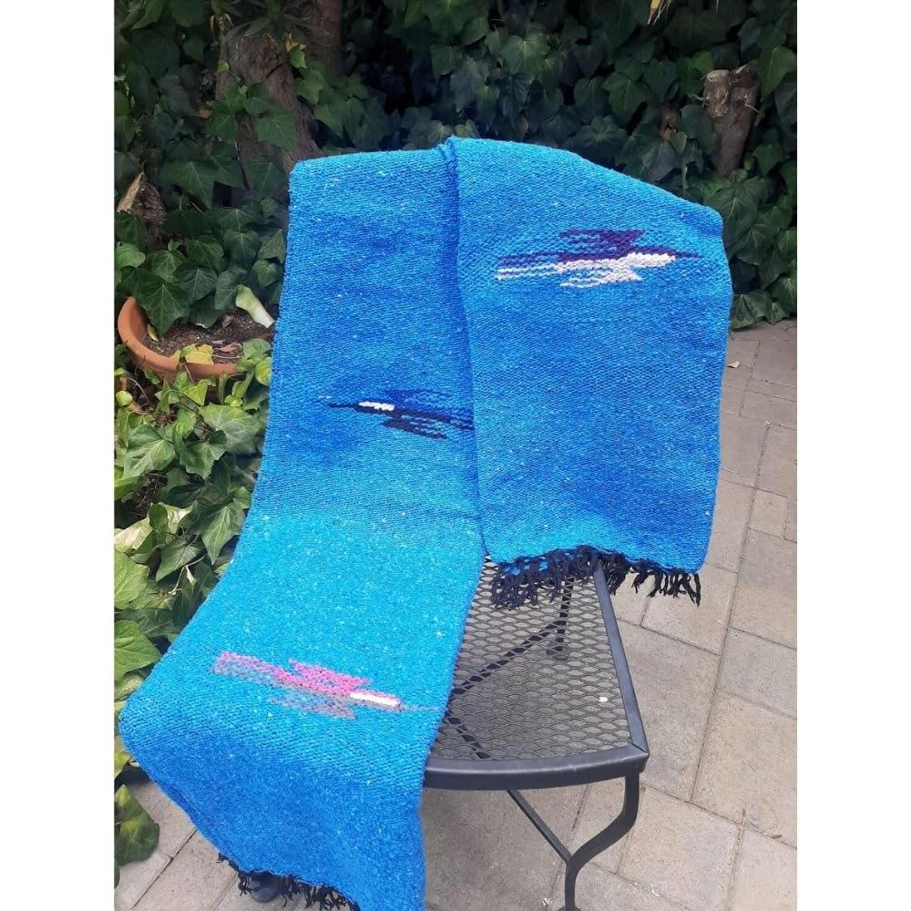 Manta de Yoga Gruesa Open Road Goods Thunderbird XL Azul Aqua