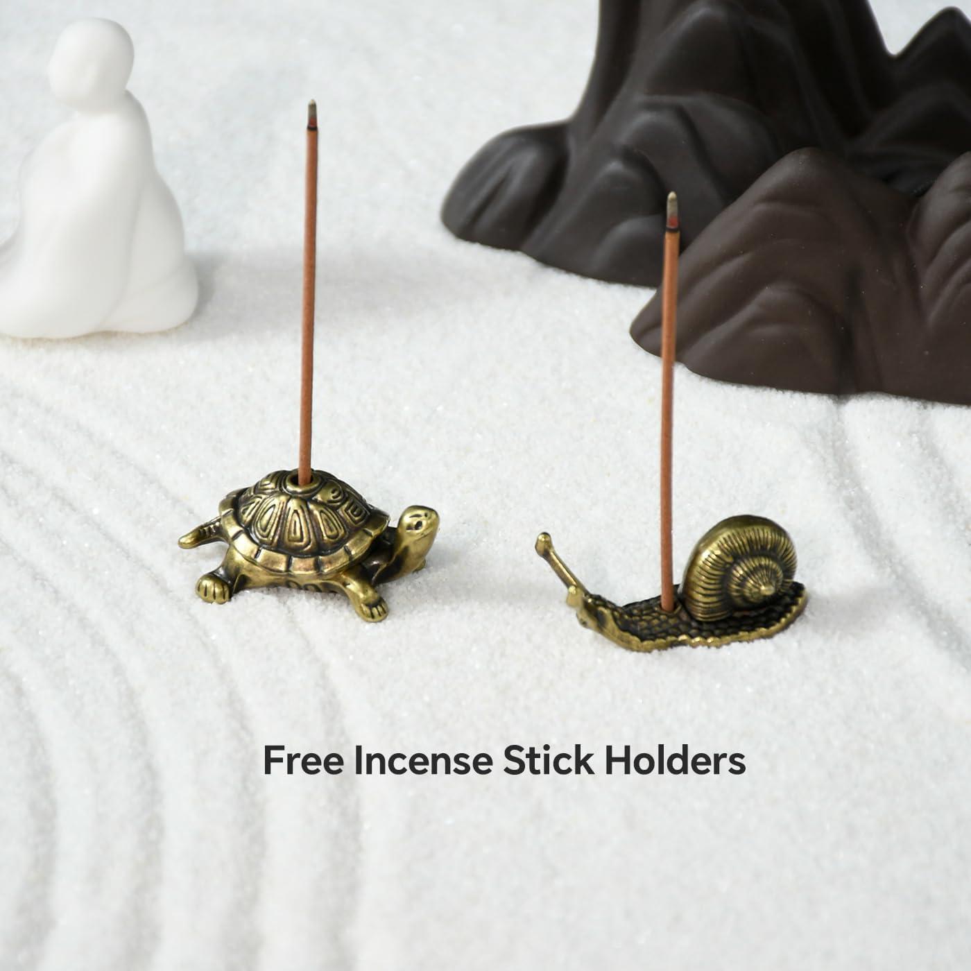 Soporte de Incienso Wellsee - Cascada de Humo Ovalada de Metal