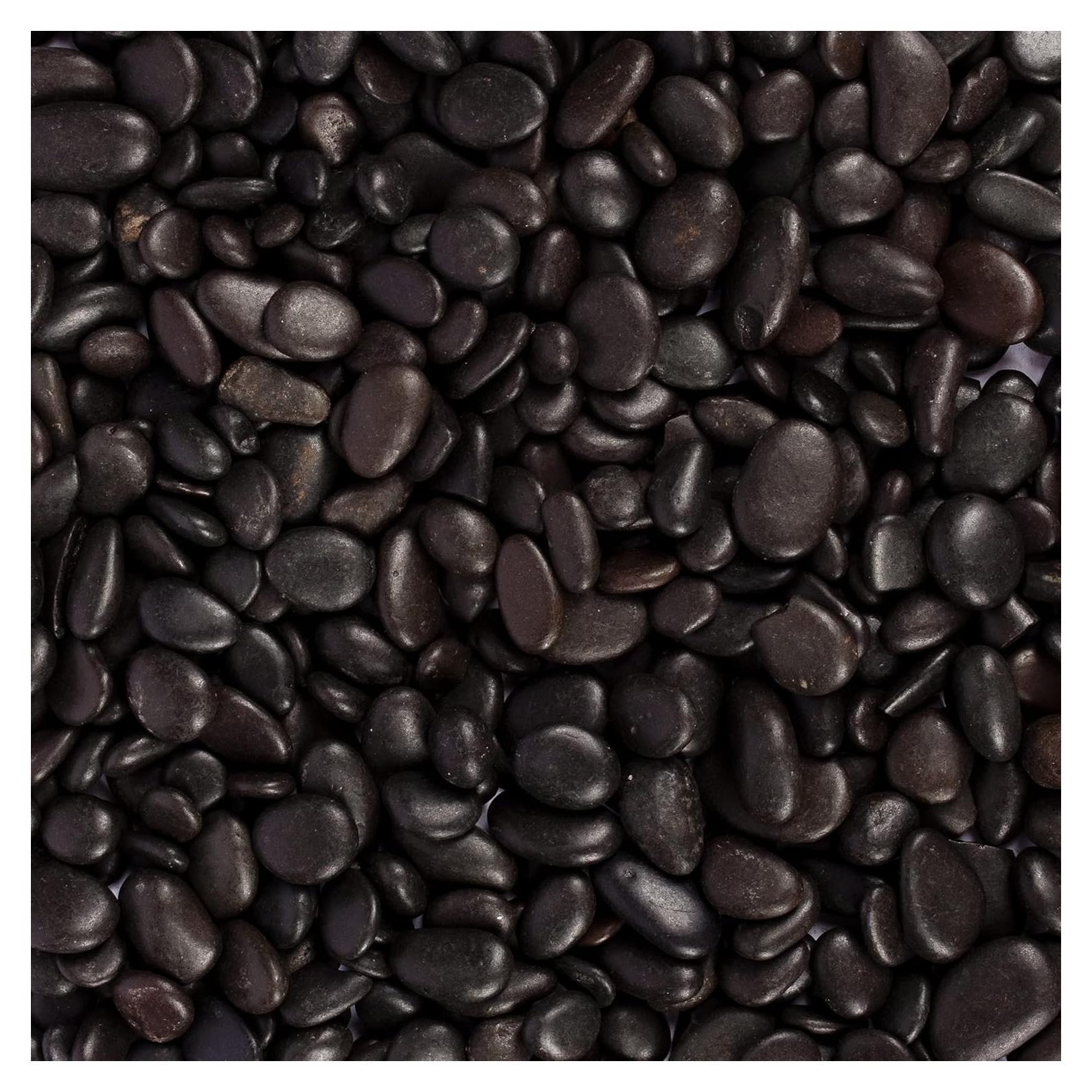 5 kg Piedras de Río Negras Pulidas para Plantas y Acuarios