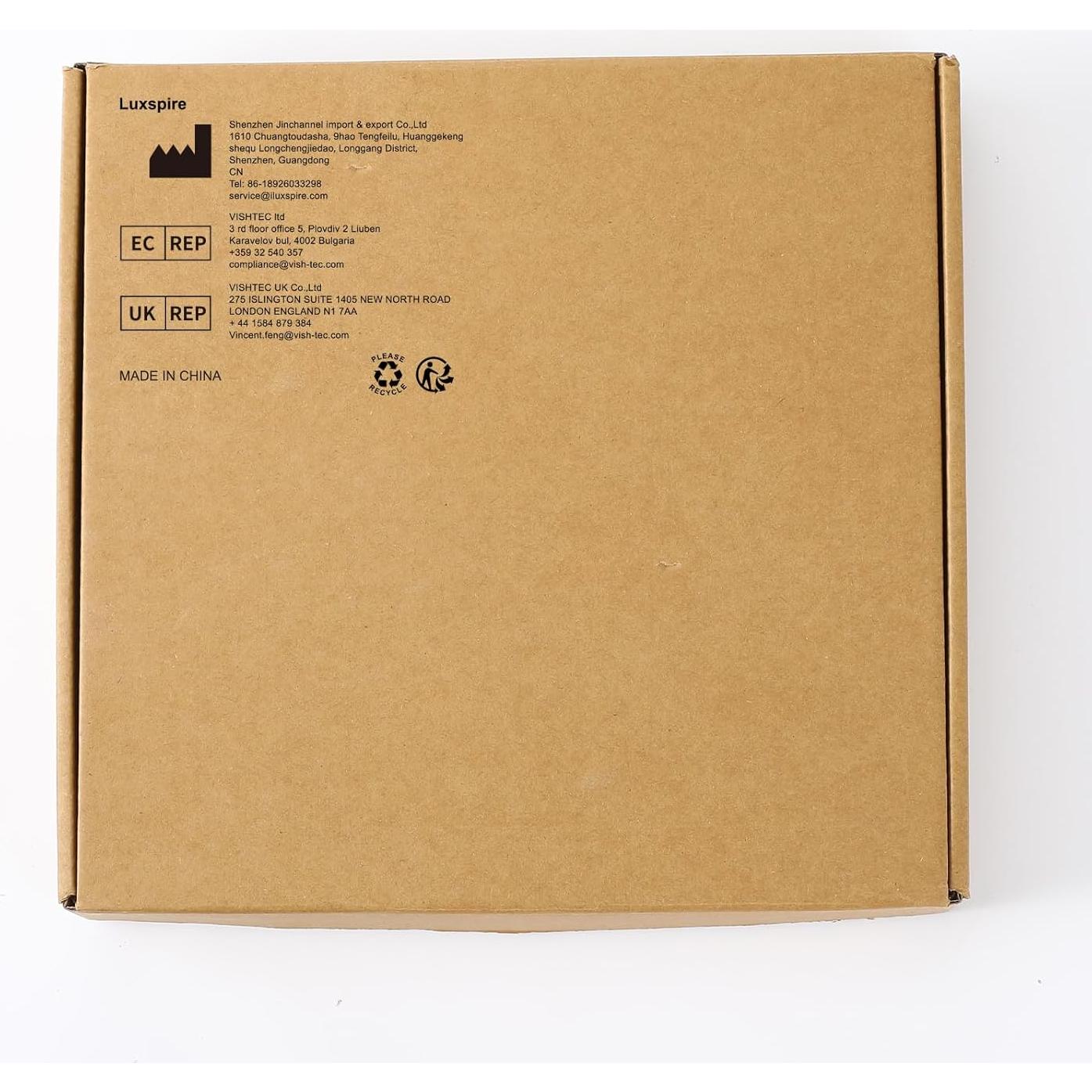 Bandeja de Baño Luxspire de Resina Negra 25.5x15.5 cm