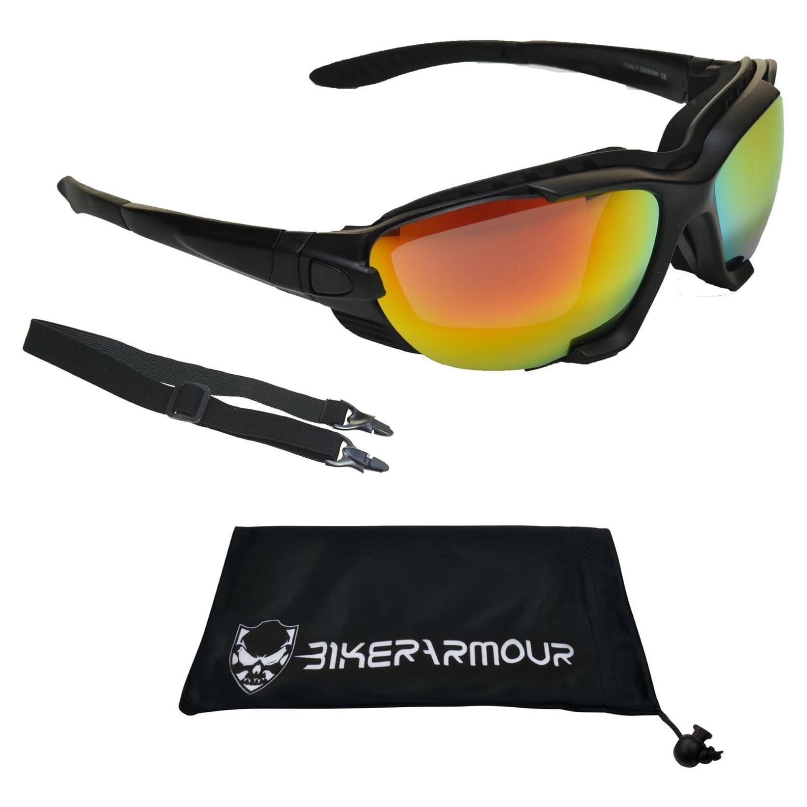 Gafas de seguridad Bikershades Slider Naranja con almohadilla