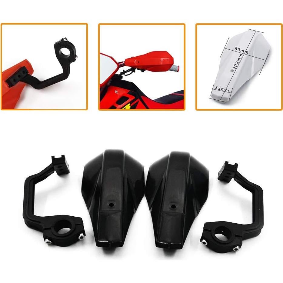 Protectores de Manos AnXin para Motocicleta 22mm y 28mm Negro