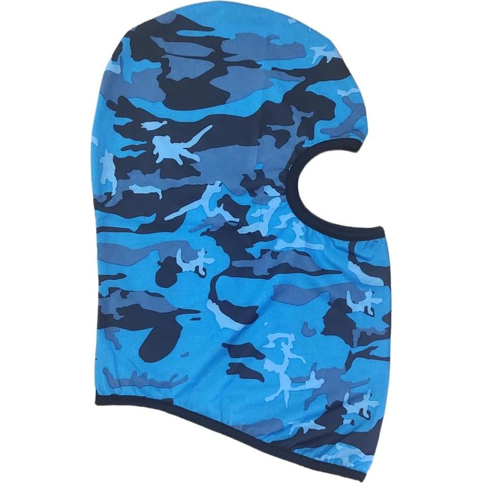Máscara Balaclava Unisex a Prueba de Viento UV Camo Azul