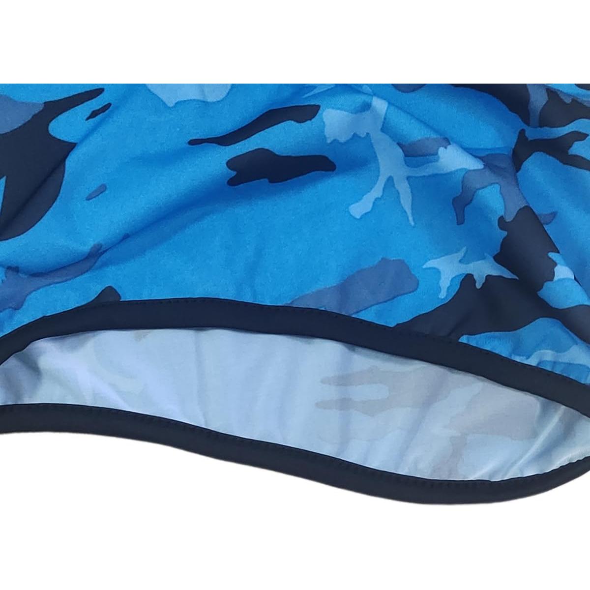 Máscara Balaclava Unisex a Prueba de Viento UV Camo Azul