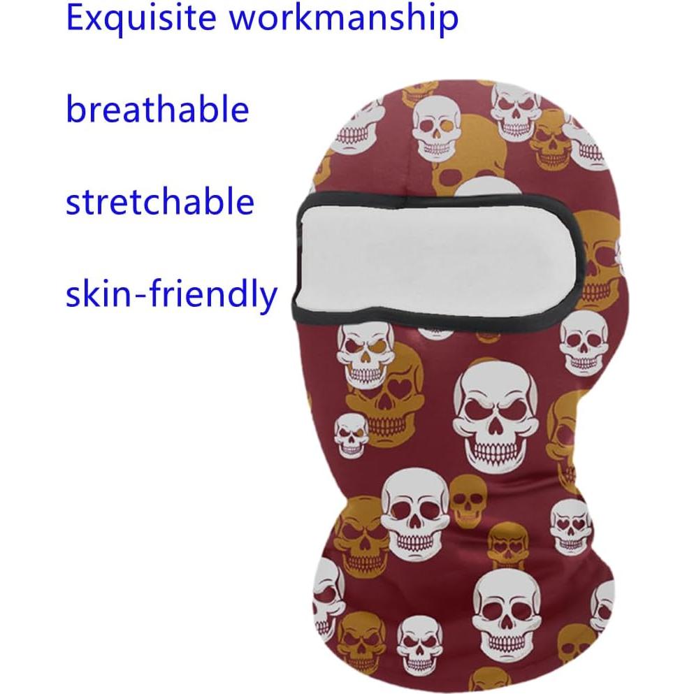 Máscara Balaclava Calavera UV para Motociclismo y Ciclismo